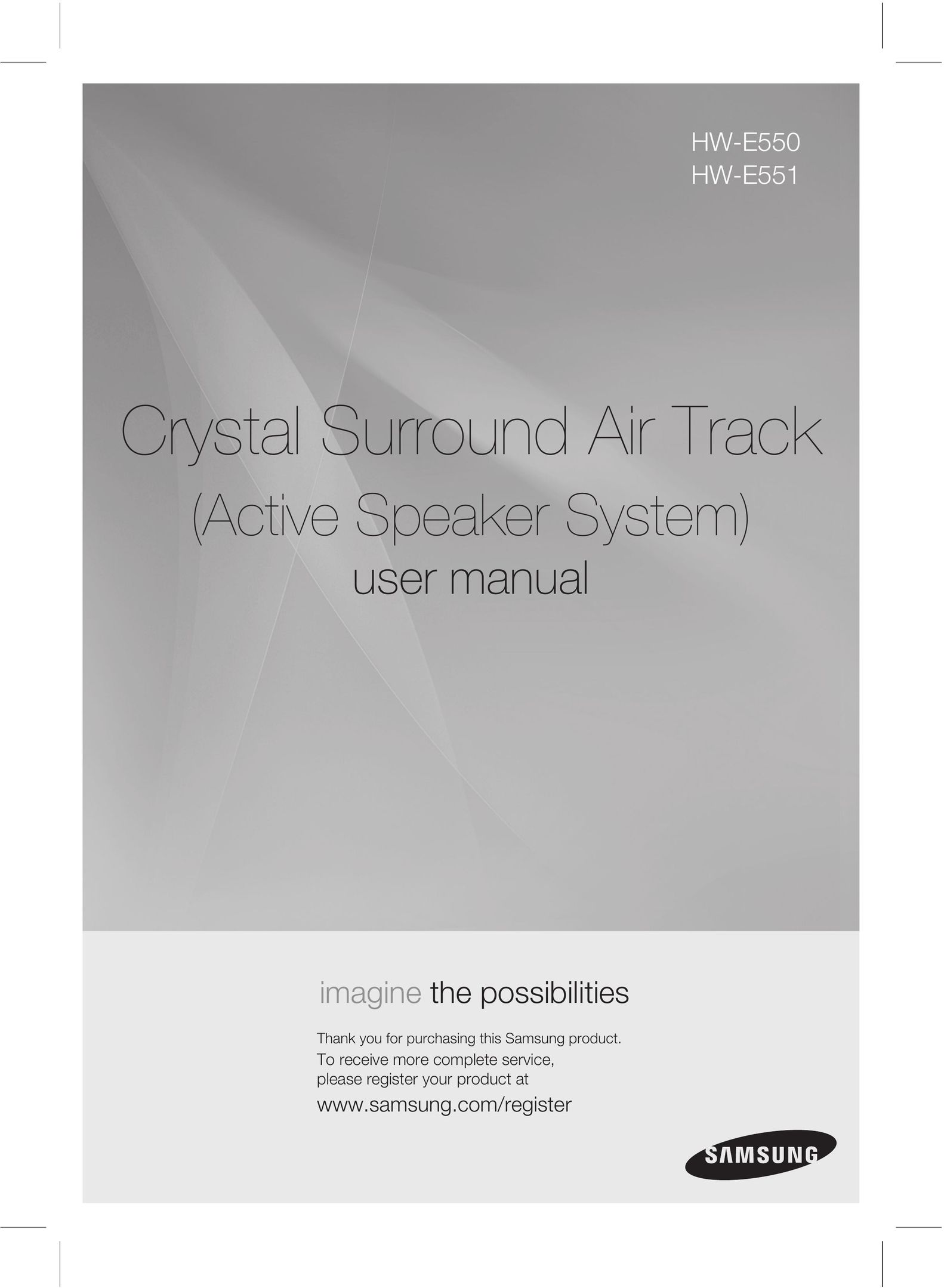 Samsung HWE550 Speaker System User Manual