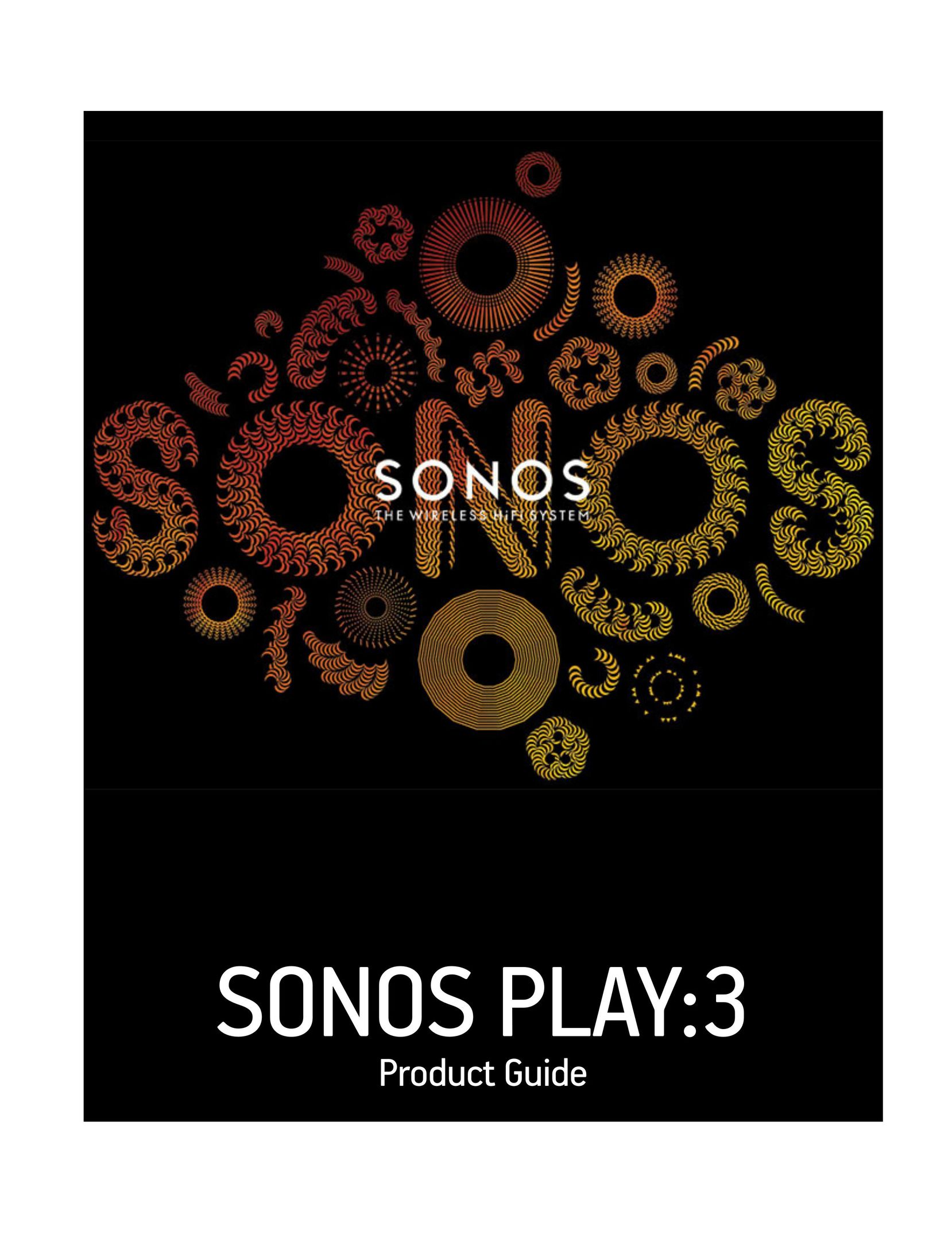 Sonos PLAY3US1 Speaker System User Manual