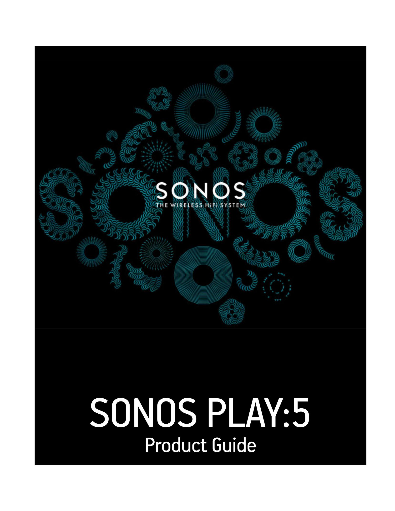 Sonos PLAY5BLACK Speaker System User Manual