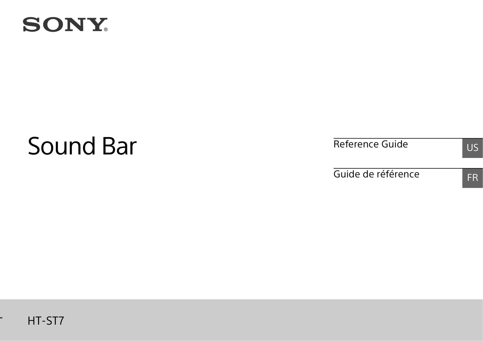 Sony HTST7 Speaker System User Manual