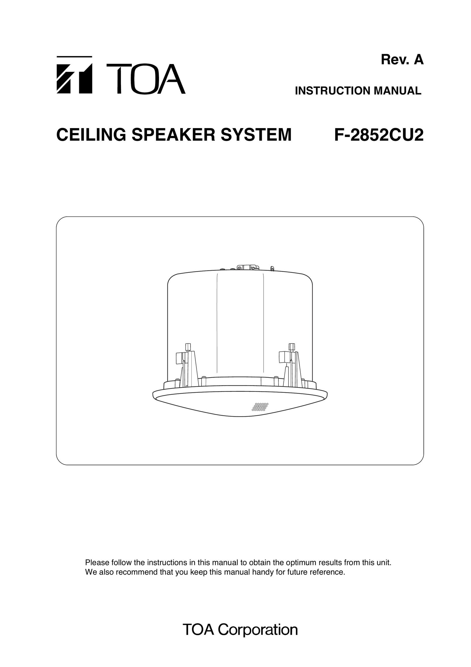 Vizio F-2852CU2 Speaker System User Manual