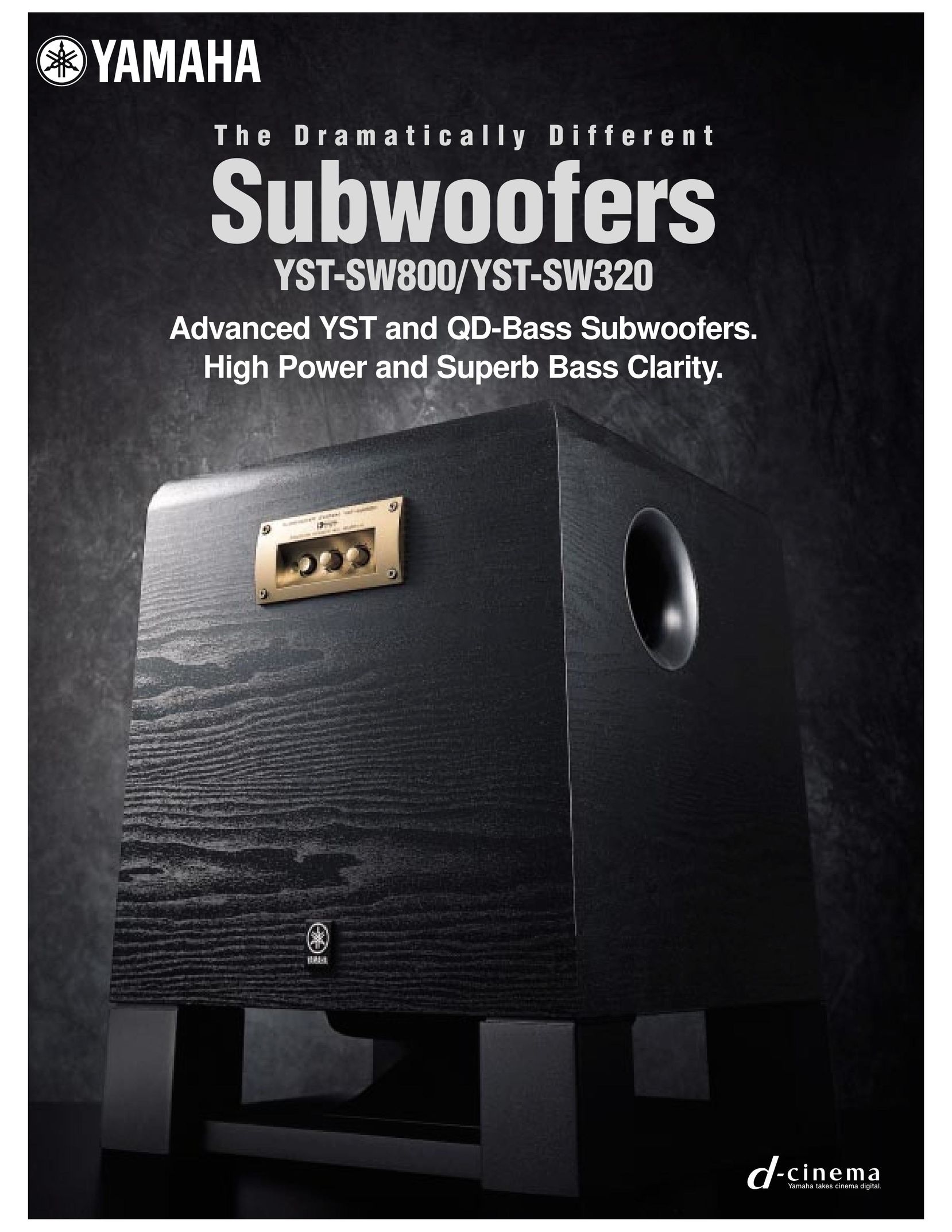 Yamaha Advanced YST and QD-Bass Subwoofers Speaker System User Manual