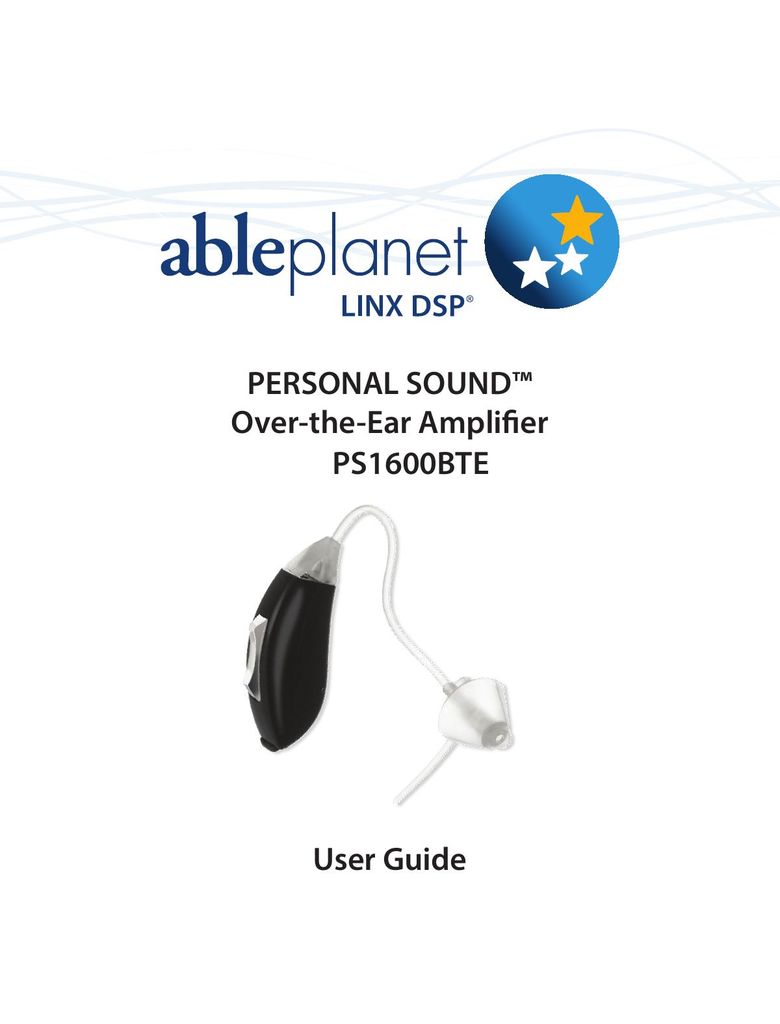 Able Planet PS1600BTE Stereo Amplifier User Manual