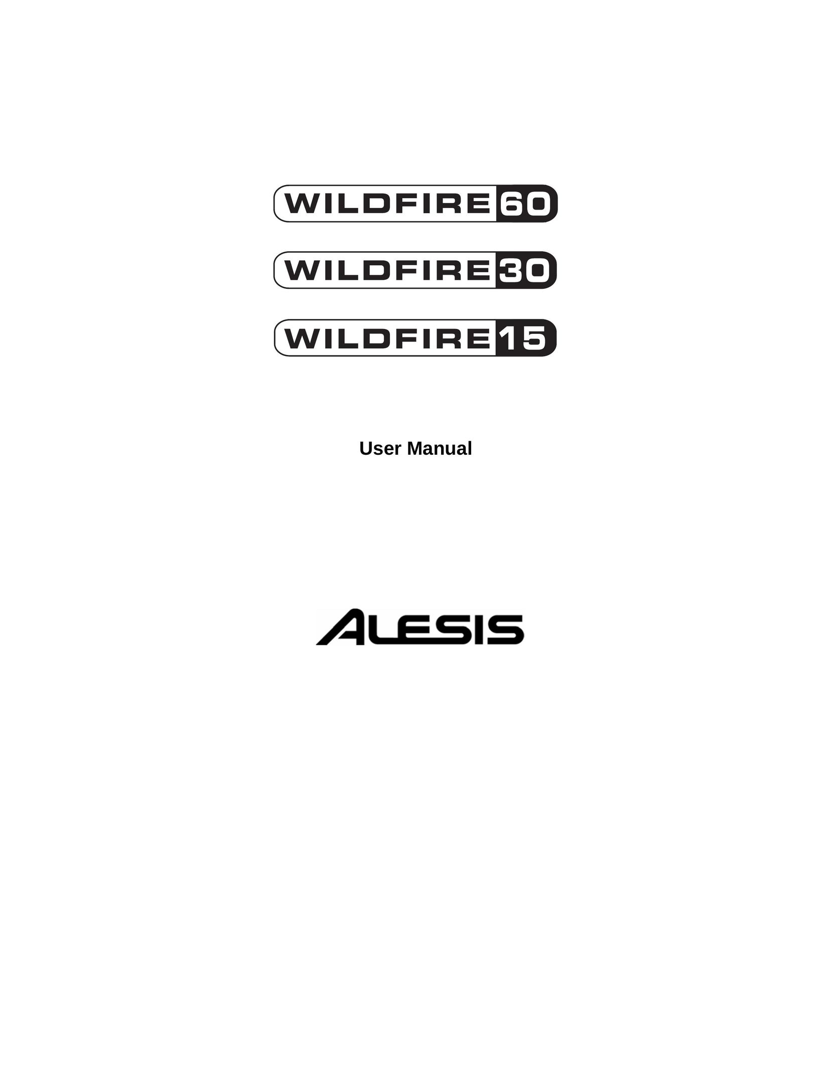 Alesis 30 Stereo Amplifier User Manual