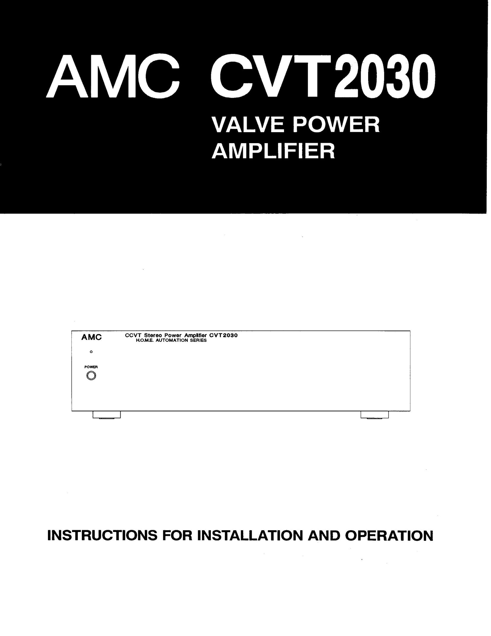 AMC CVT2030 Stereo Amplifier User Manual