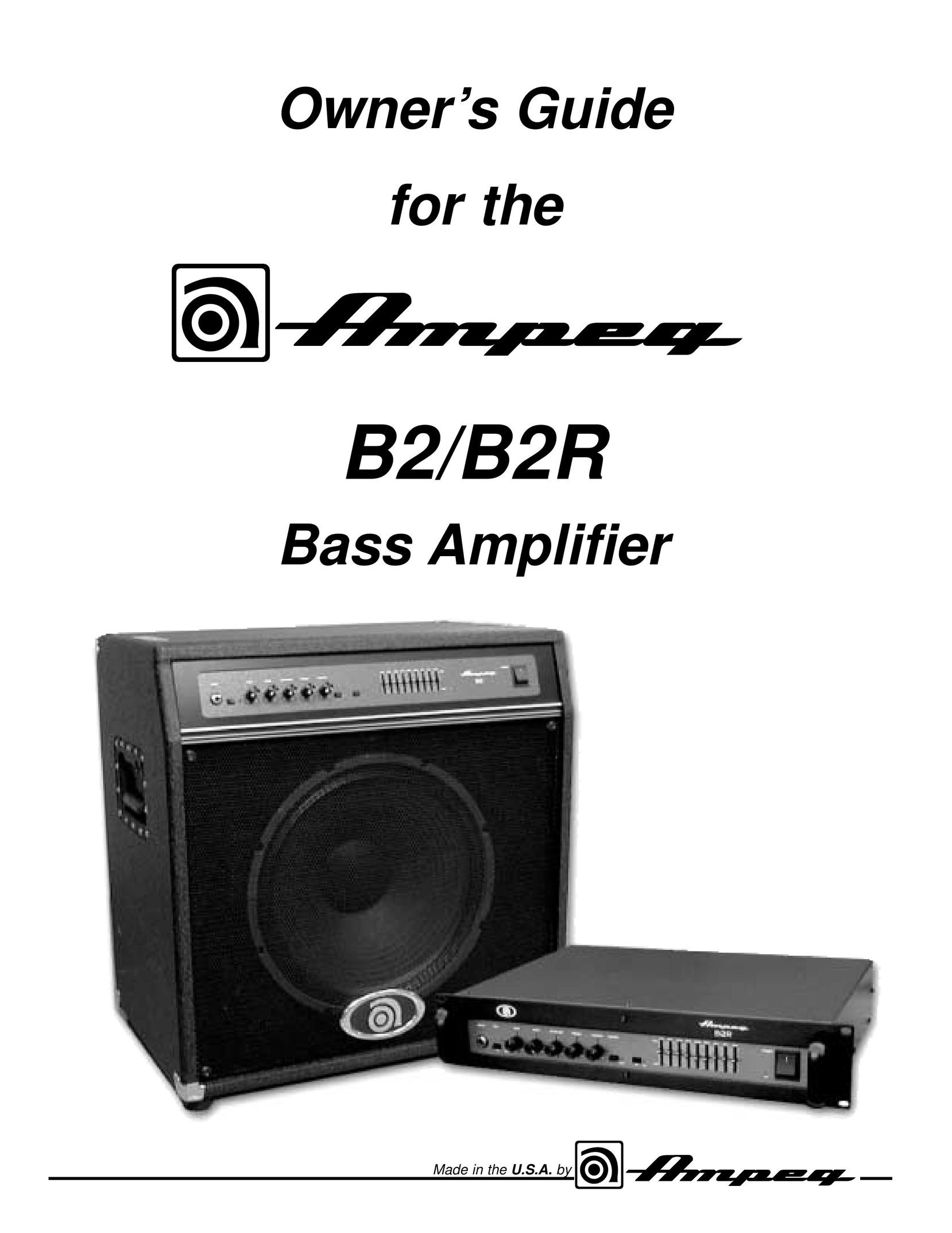 Ampeg B2R Stereo Amplifier User Manual
