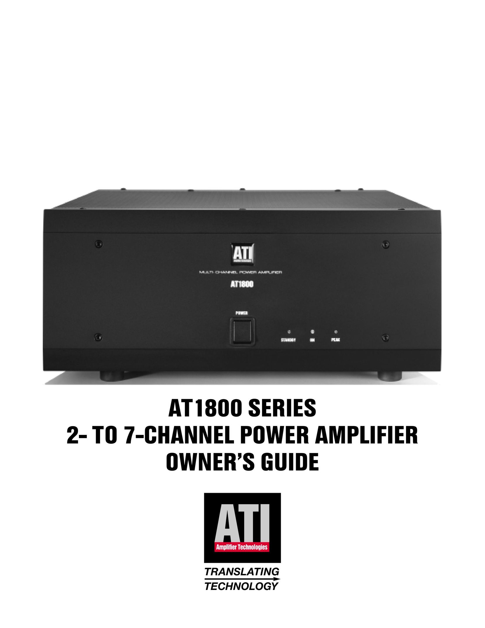 Amplifier Tech AT1800 Series Stereo Amplifier User Manual