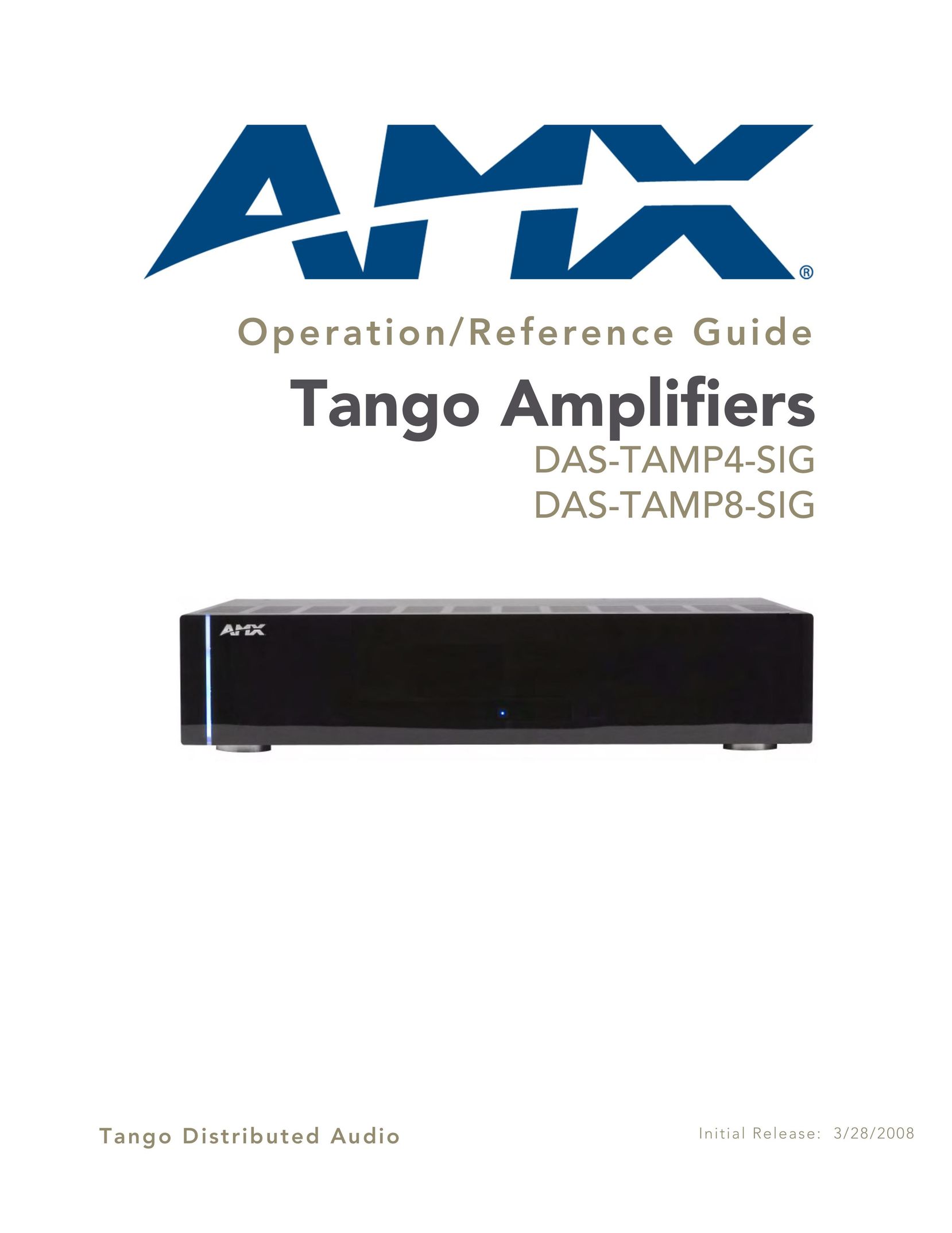 AMX DAS-TAMP8-SIG Stereo Amplifier User Manual