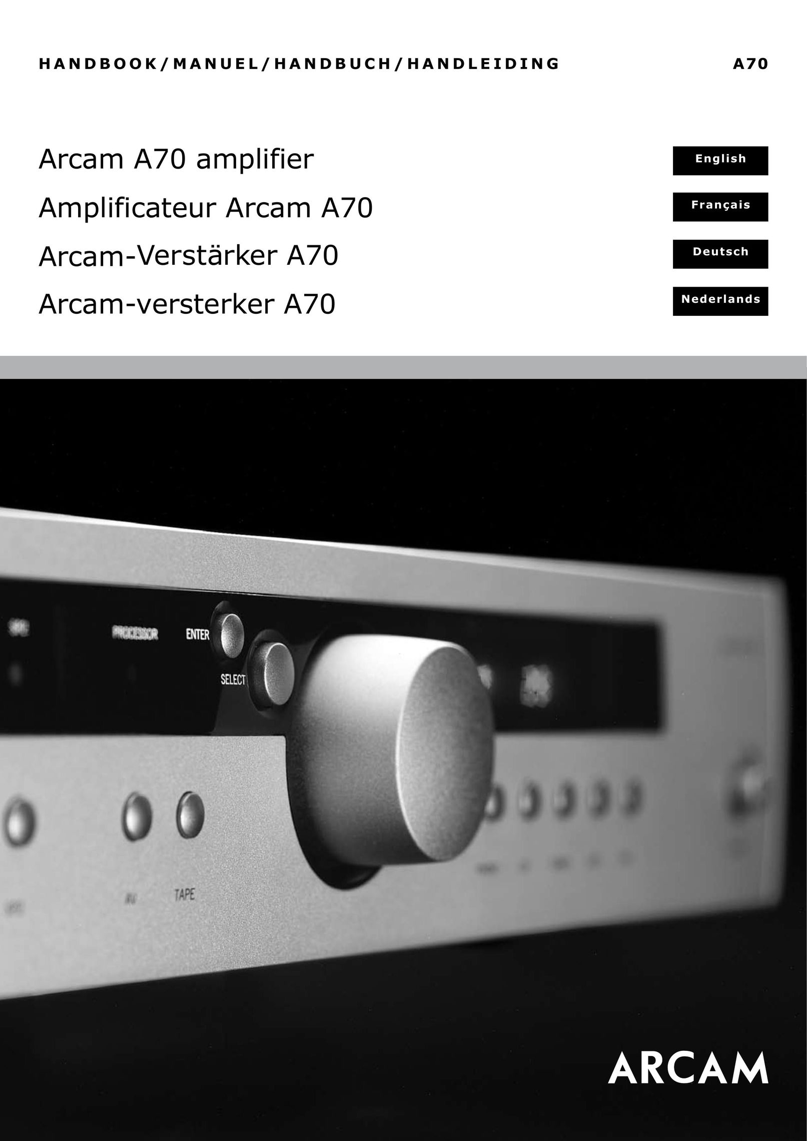 Arcam A70 Stereo Amplifier User Manual