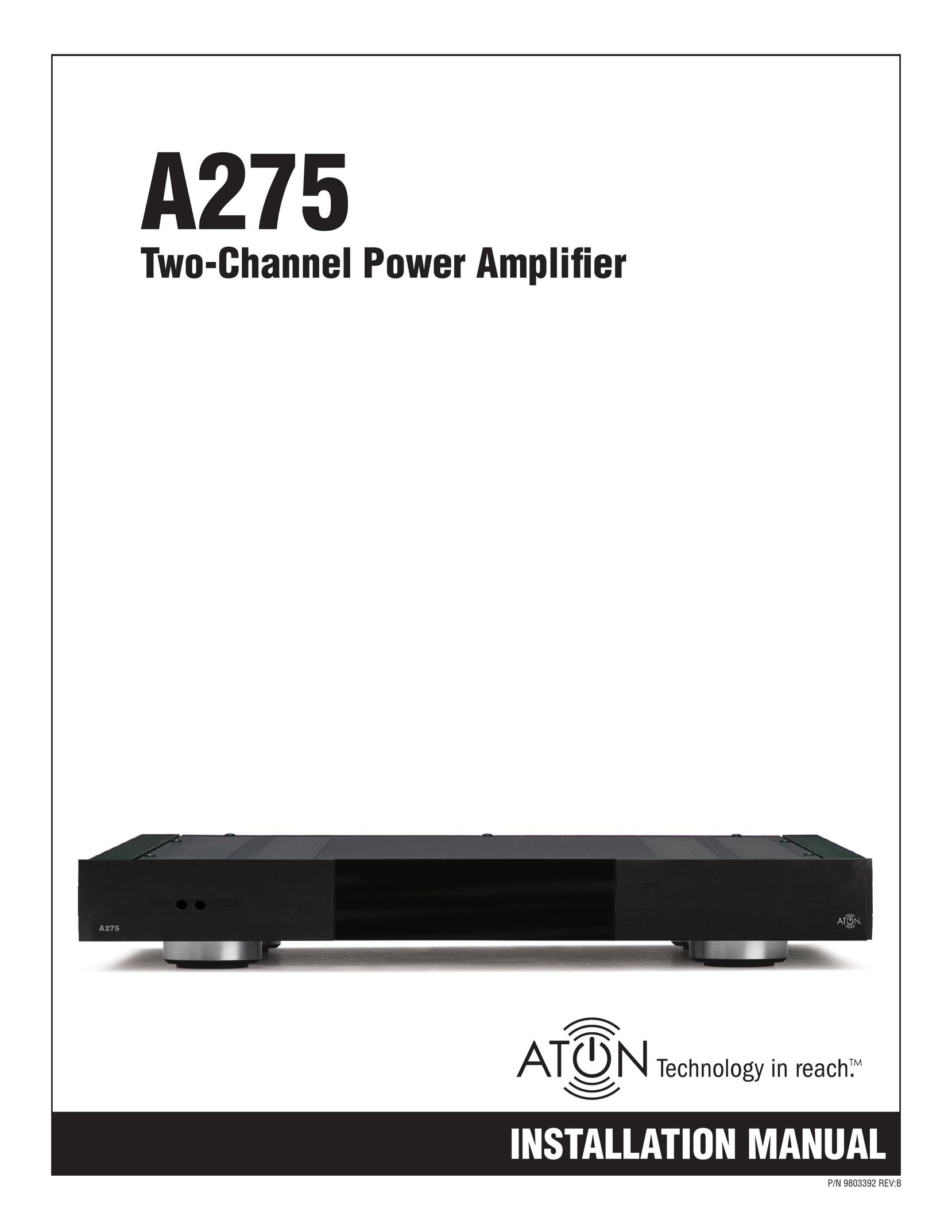 ATON A275 Stereo Amplifier User Manual