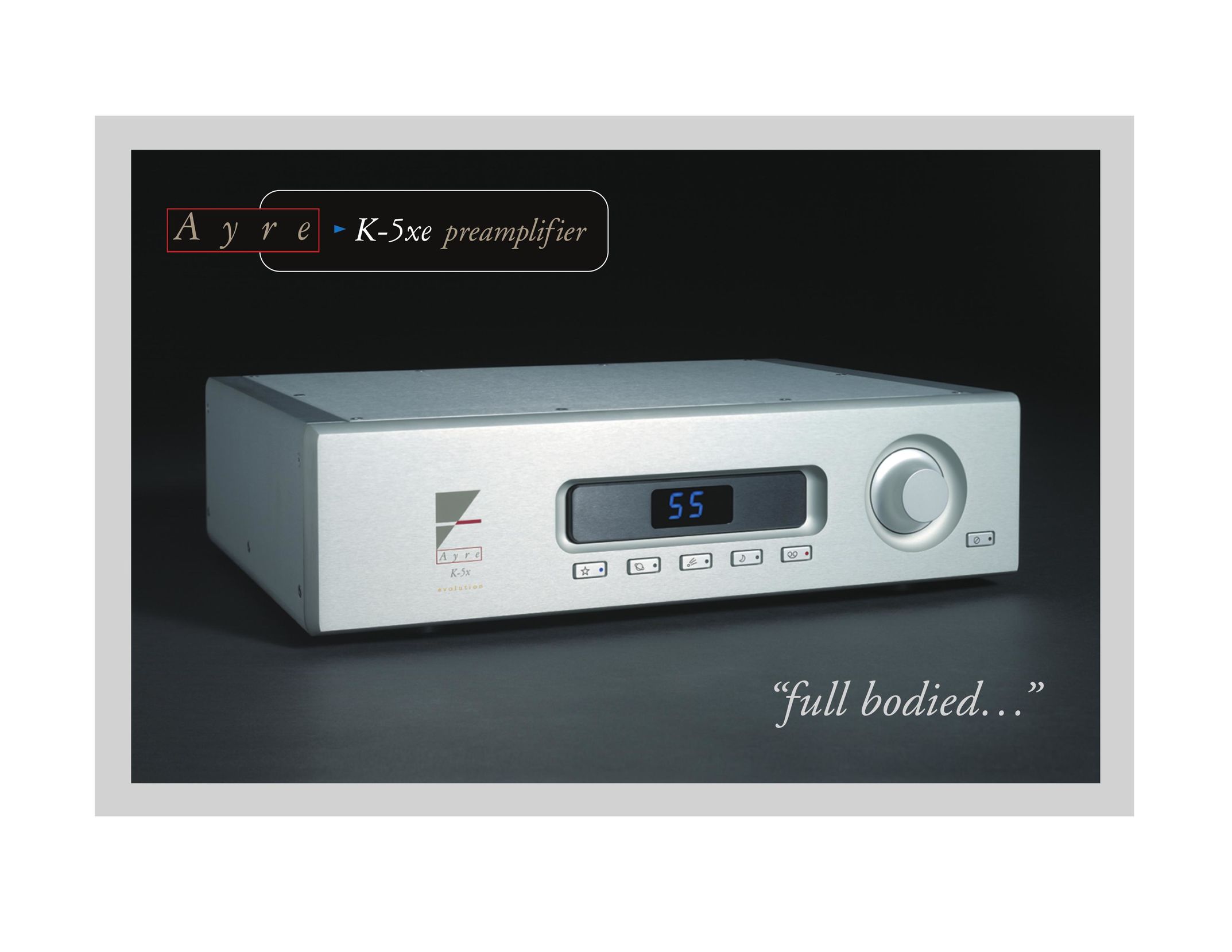 Ayre Acoustics K-5xe Stereo Amplifier User Manual