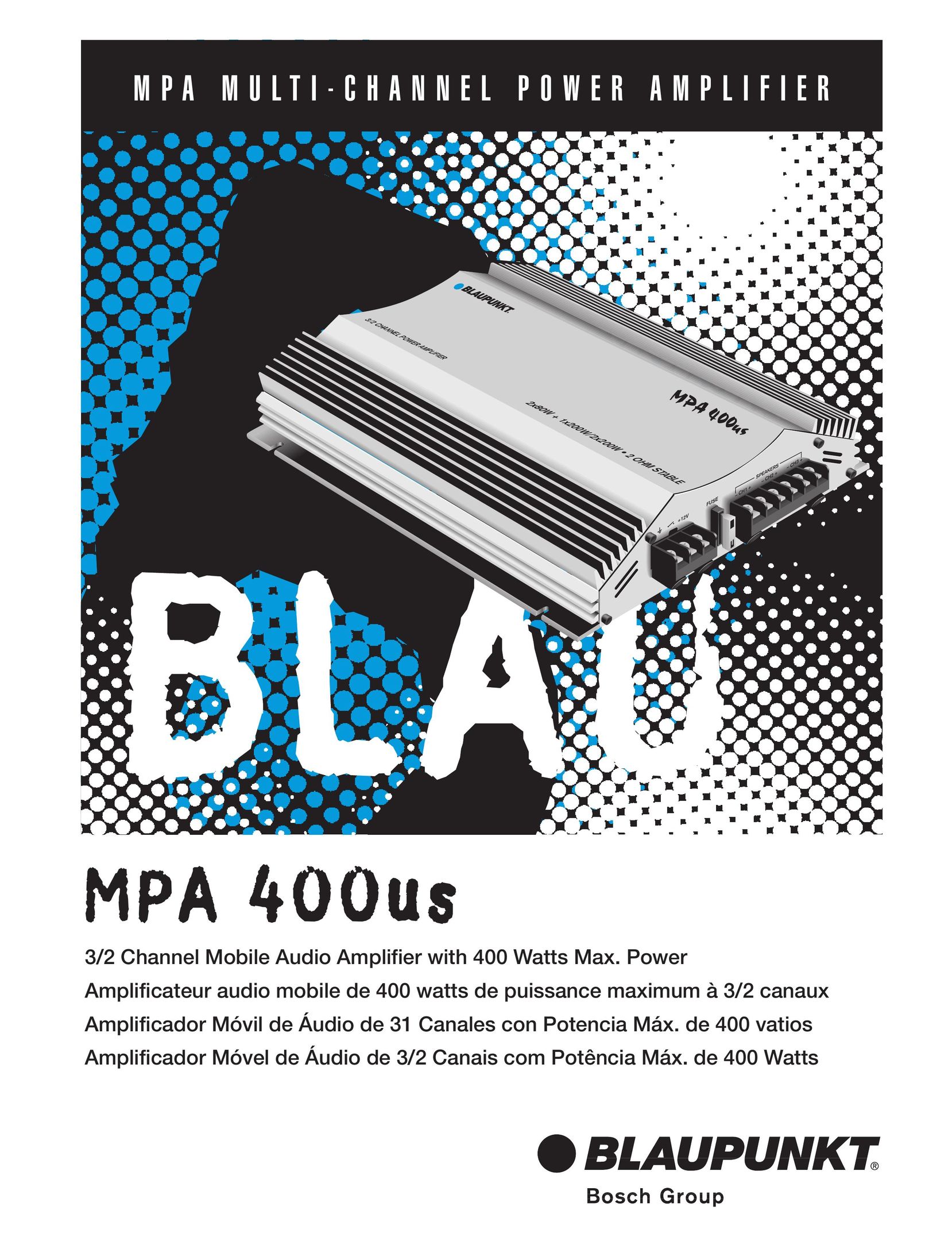Blaupunkt MPA 400US Stereo Amplifier User Manual