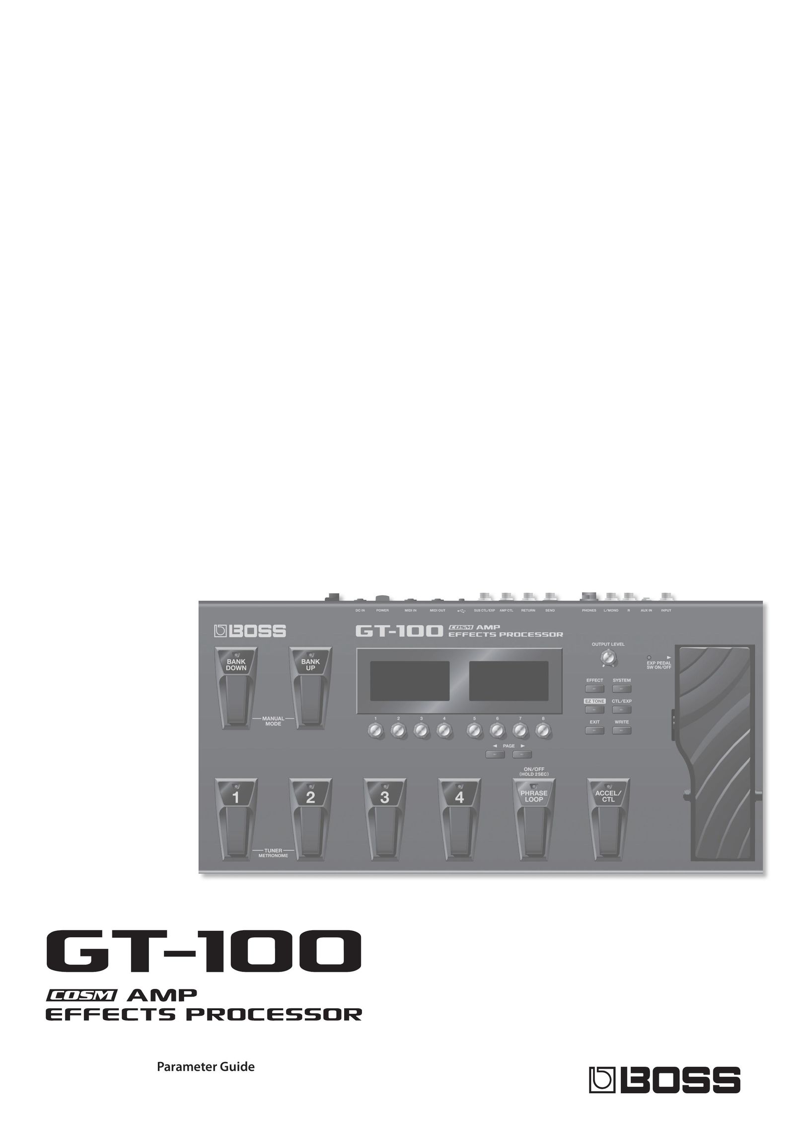 Boss Audio Systems GT-100 Stereo Amplifier User Manual