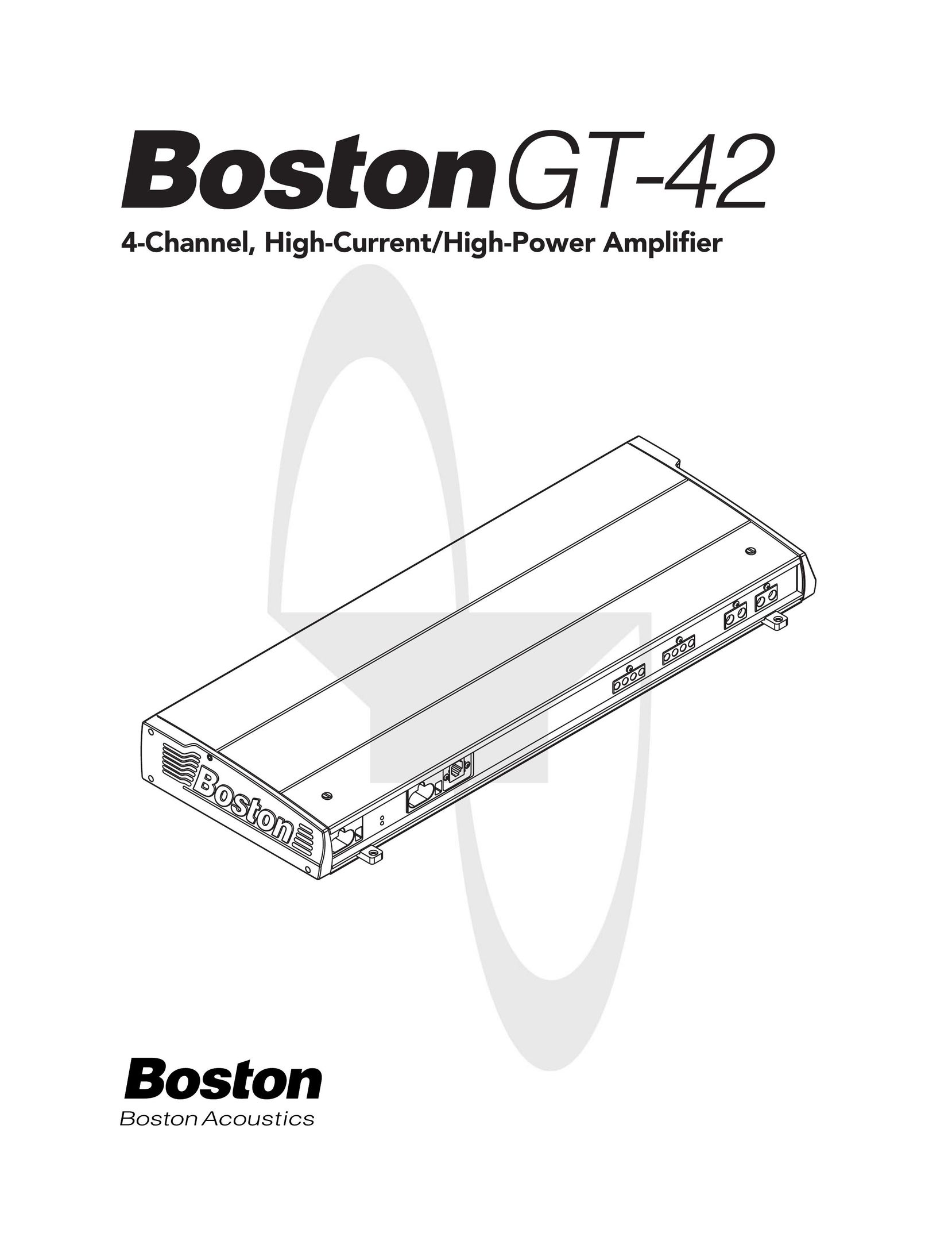Boston Acoustics GT-424-Channel Stereo Amplifier User Manual
