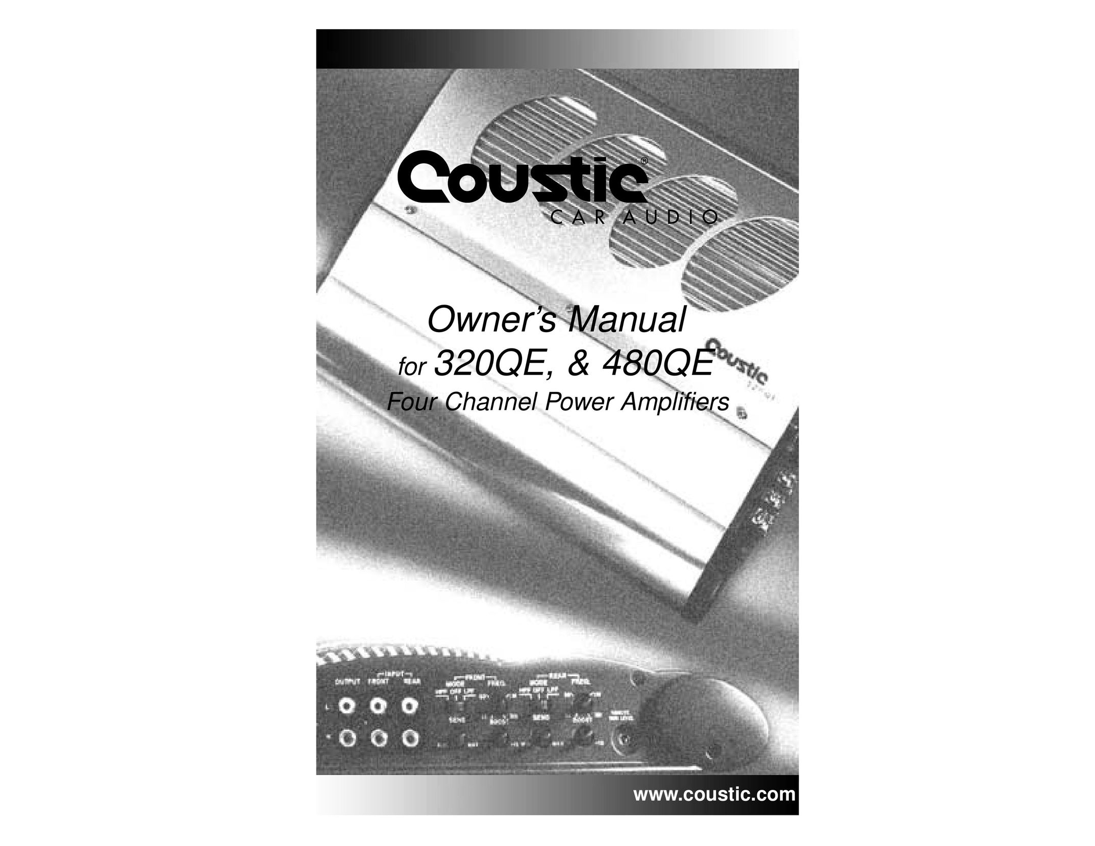 Coustic & 480QE Stereo Amplifier User Manual