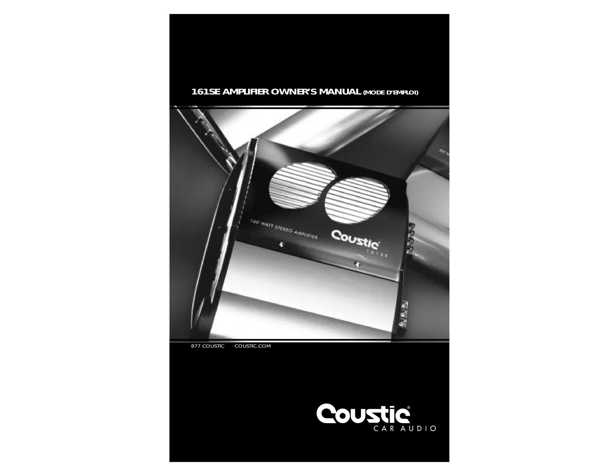 Coustic 161SE Stereo Amplifier User Manual