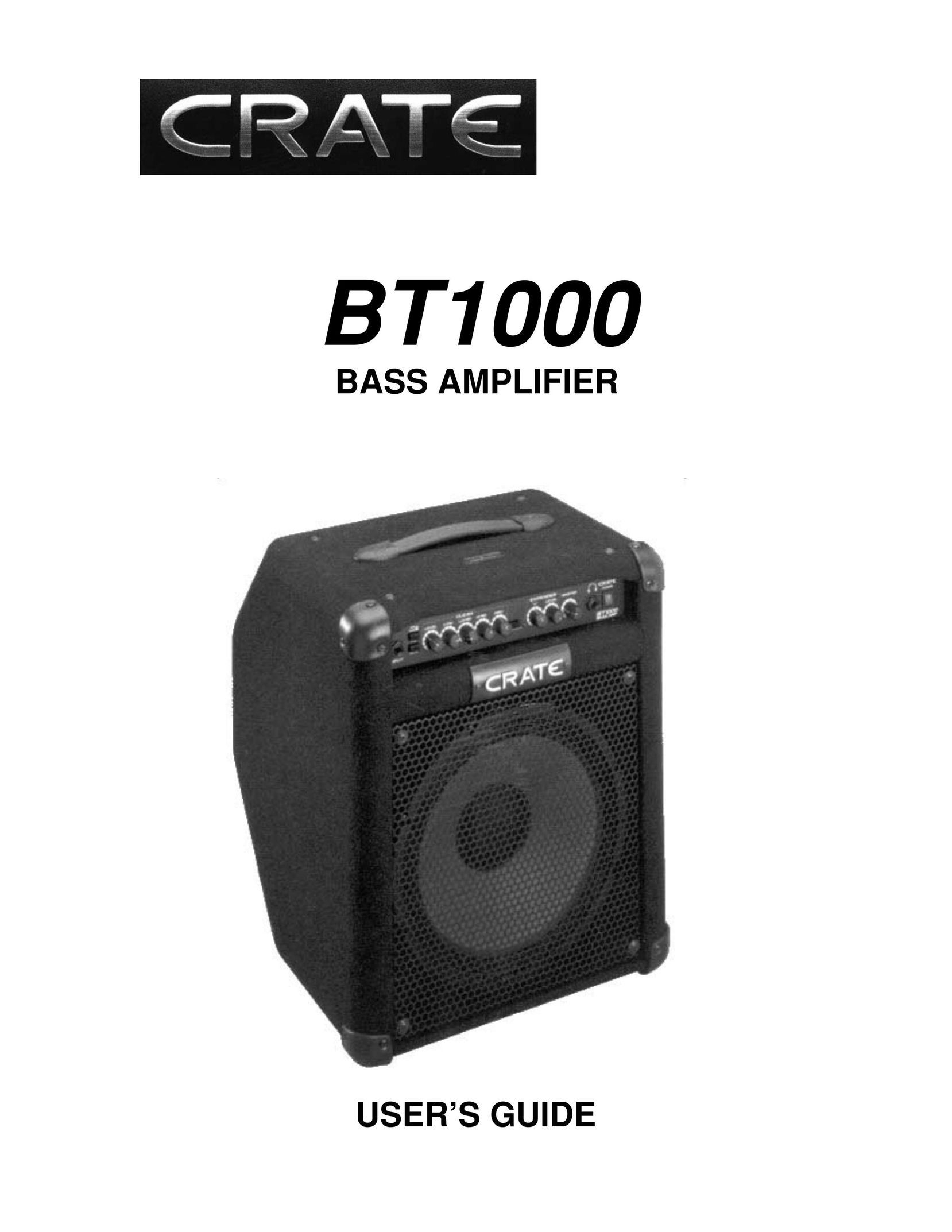 Crate Amplifiers BT1000 Stereo Amplifier User Manual