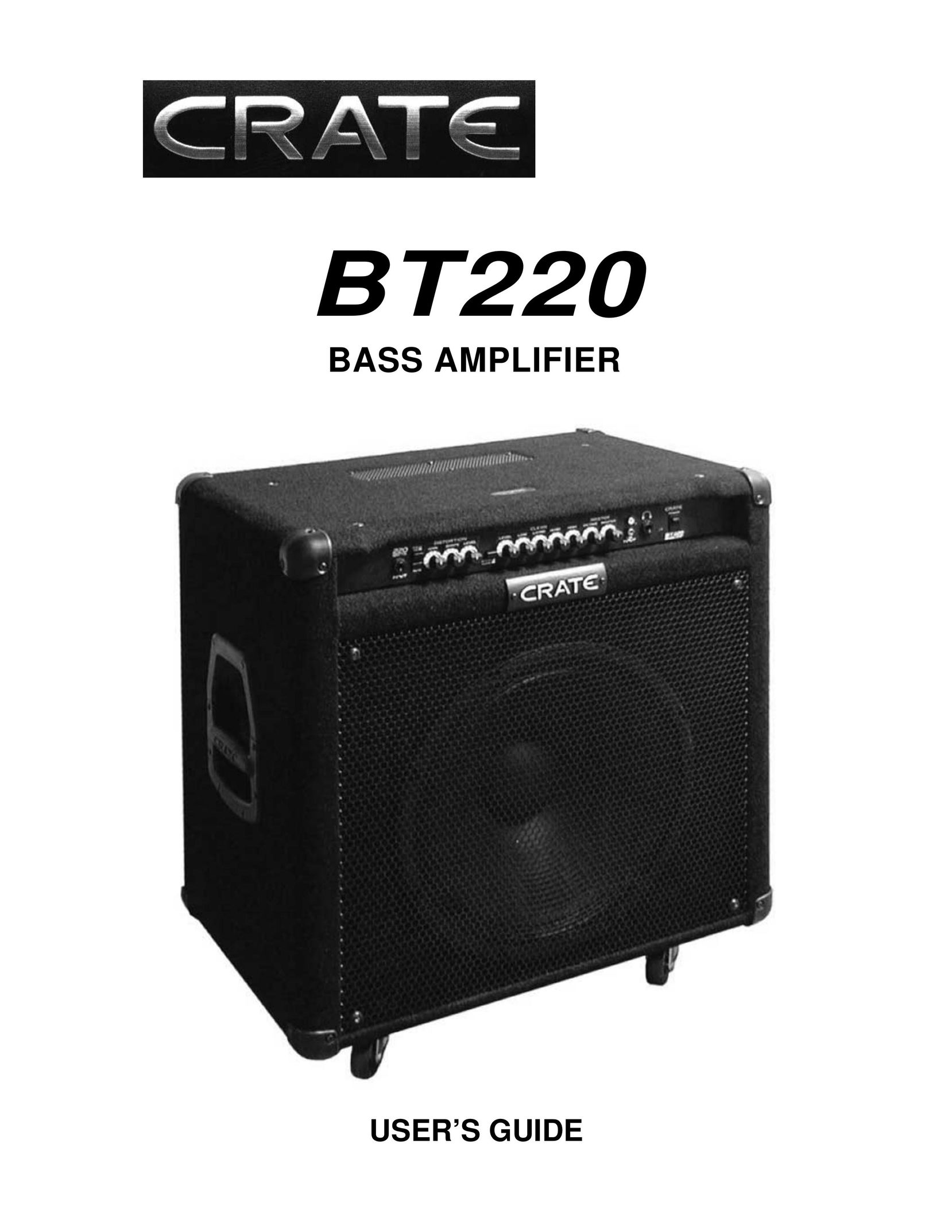 Crate Amplifiers BT220 Stereo Amplifier User Manual