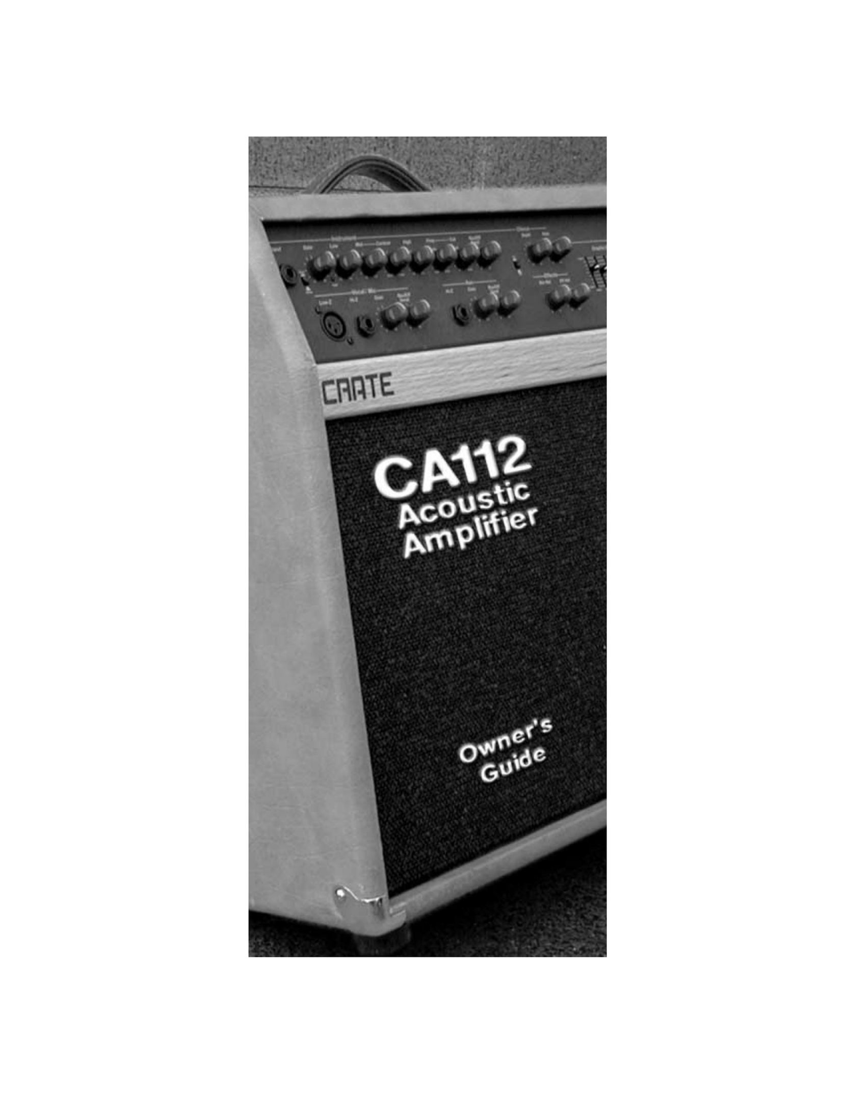 Crate Amplifiers CA112 Stereo Amplifier User Manual