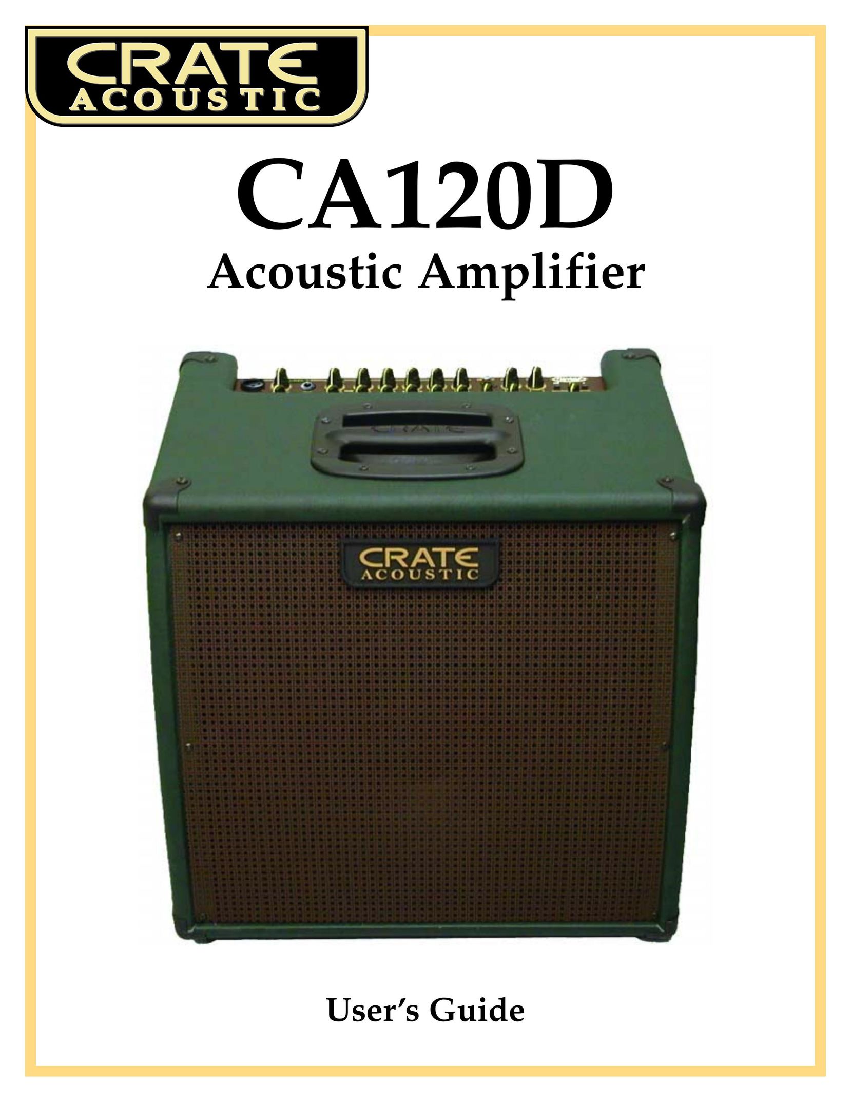 Crate Amplifiers CA120D Stereo Amplifier User Manual