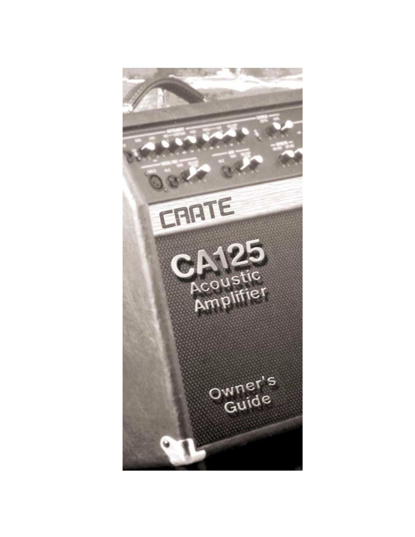 Crate Amplifiers CA125 Stereo Amplifier User Manual