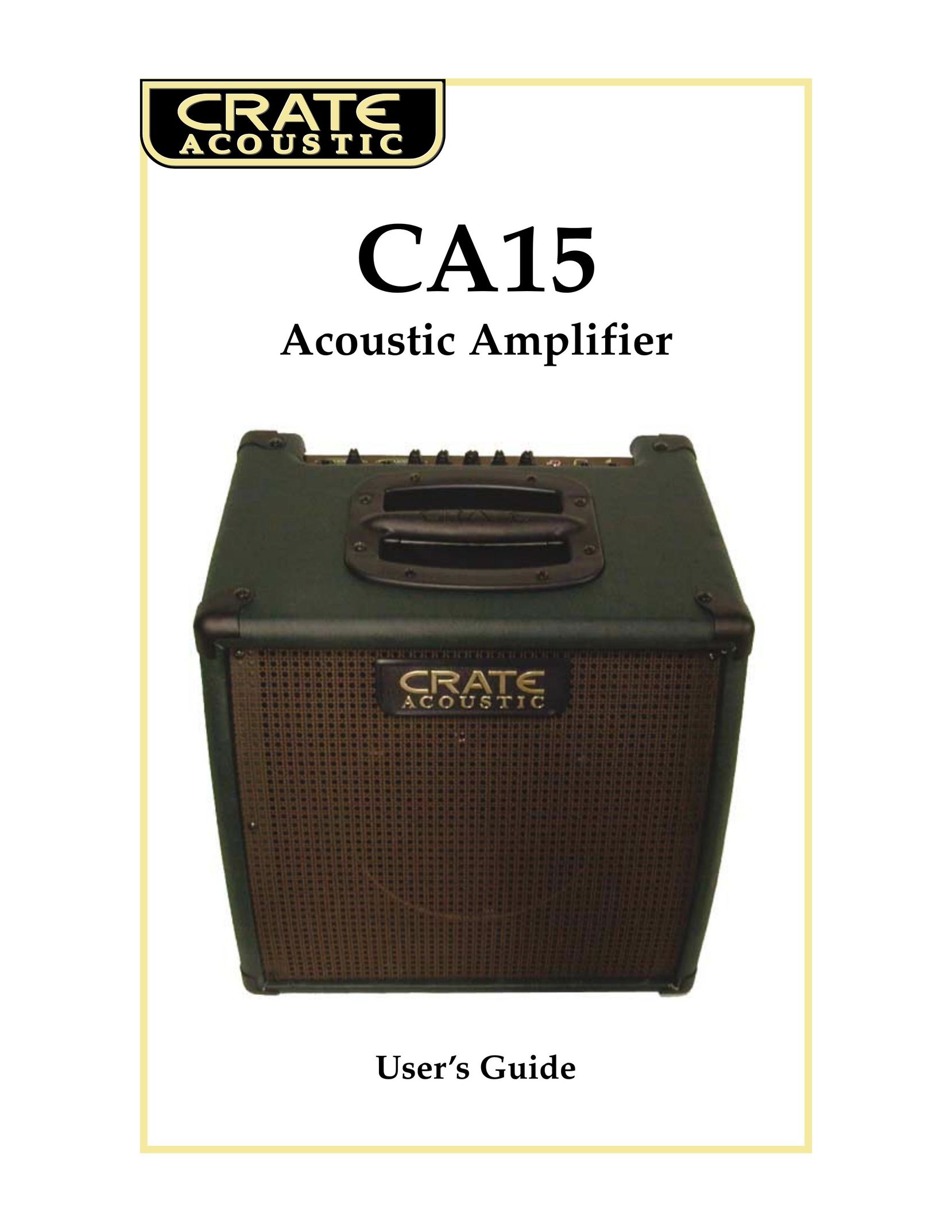 Crate Amplifiers CA15 Stereo Amplifier User Manual