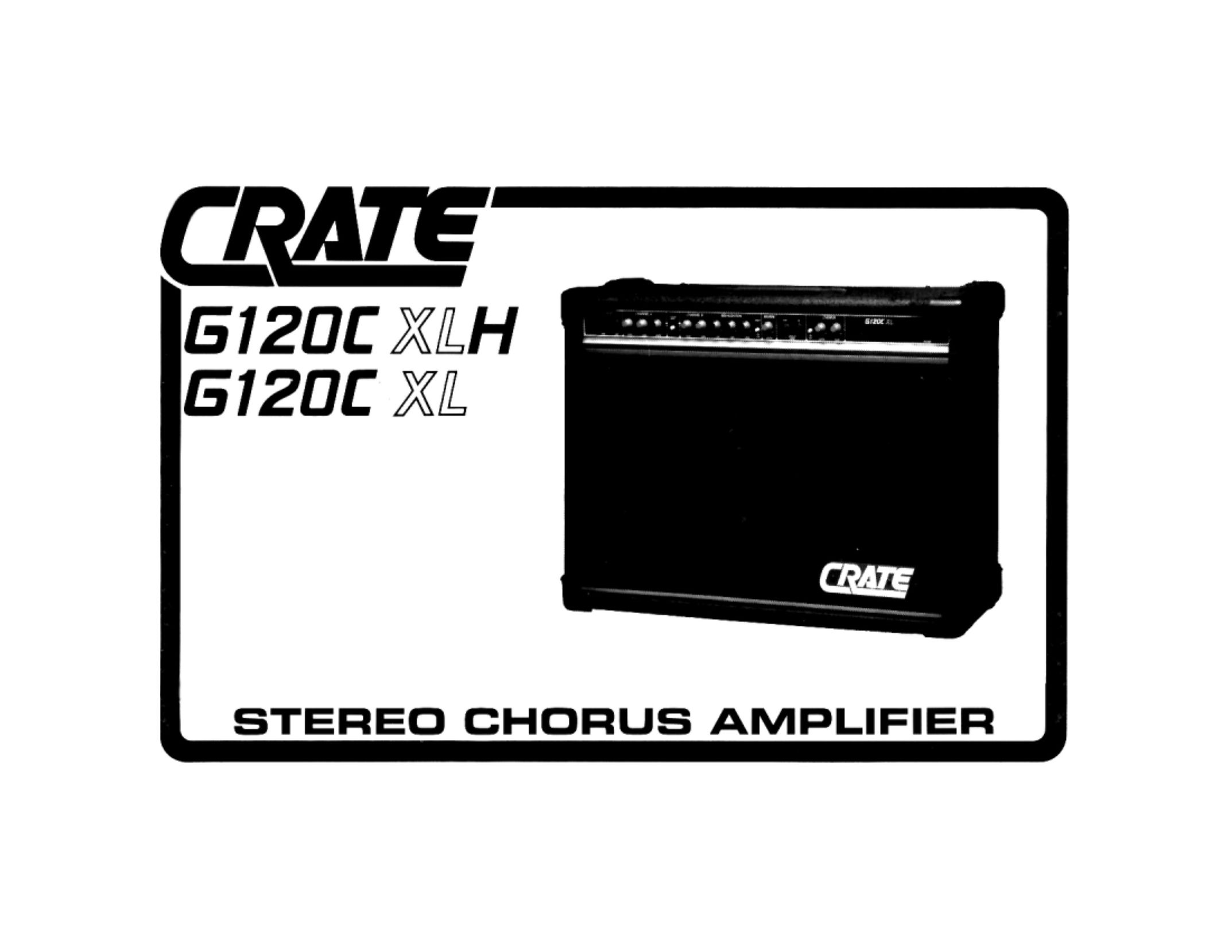 Crate Amplifiers G120CXL Stereo Amplifier User Manual
