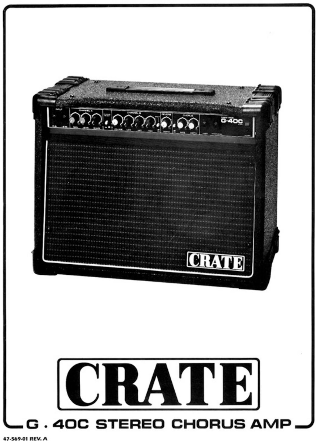 Crate Amplifiers G40C Stereo Amplifier User Manual