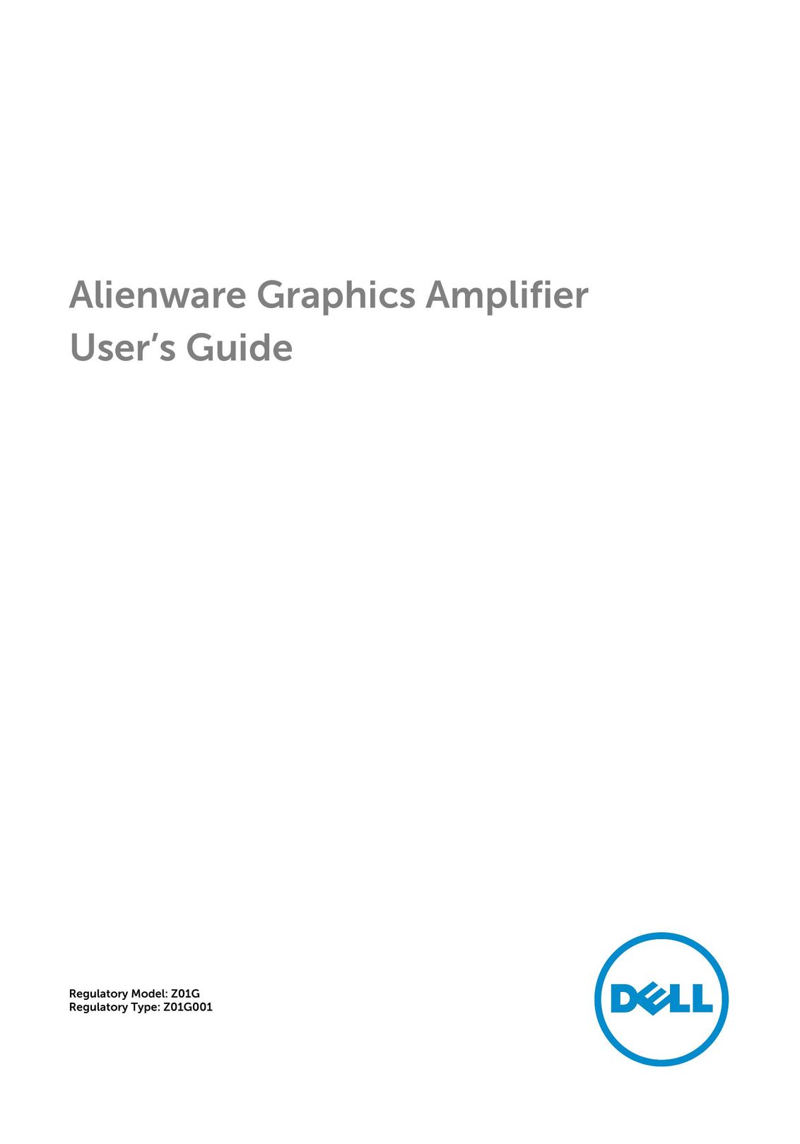 Dell Z01G Stereo Amplifier User Manual