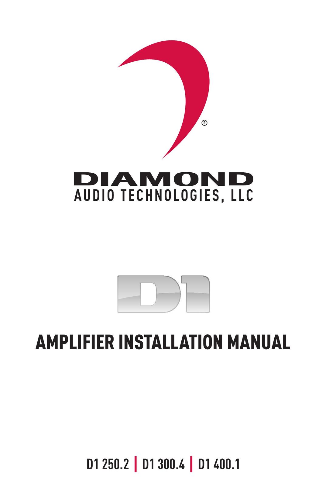 Diamond Audio Technology D1 300.4 Stereo Amplifier User Manual