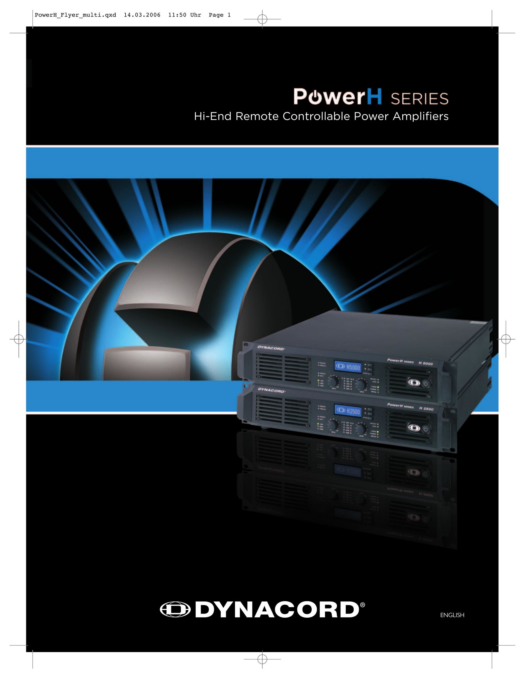 Dynacord PowerH Series Stereo Amplifier User Manual