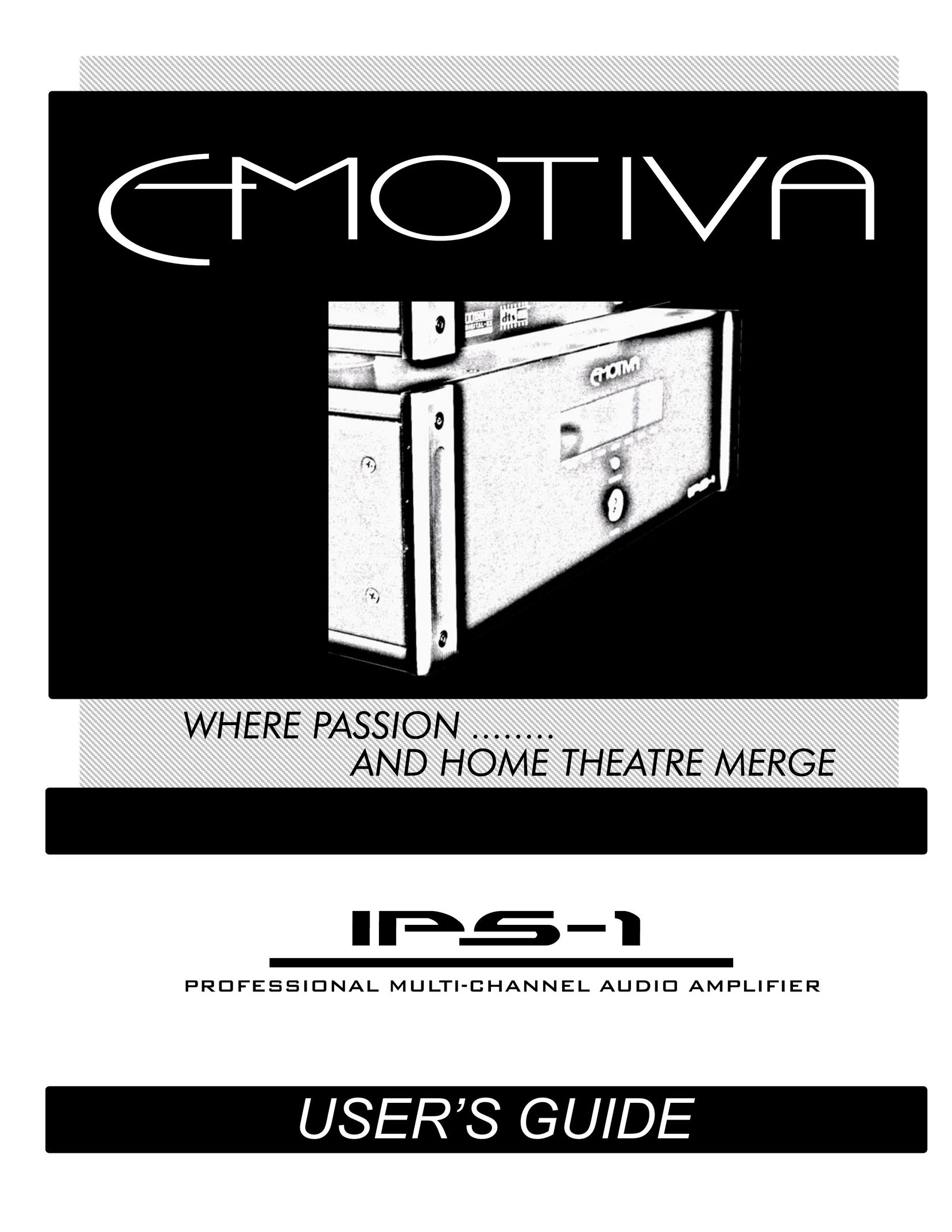 Emotiva IPS-1 Stereo Amplifier User Manual