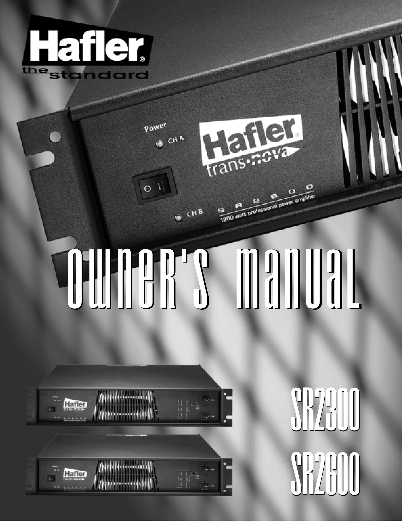 Hafler SR2300 Stereo Amplifier User Manual
