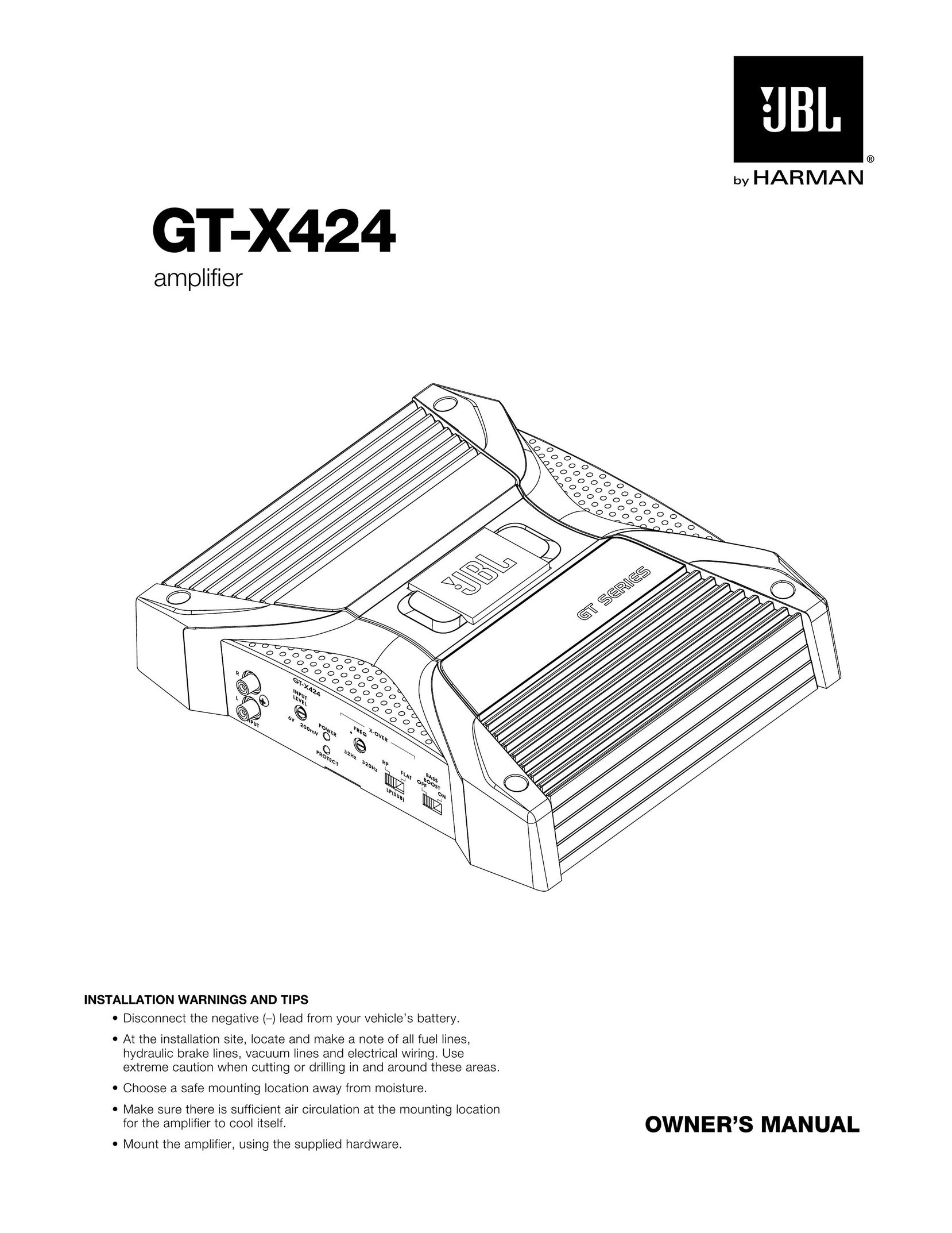 Harman GT-X424 Stereo Amplifier User Manual