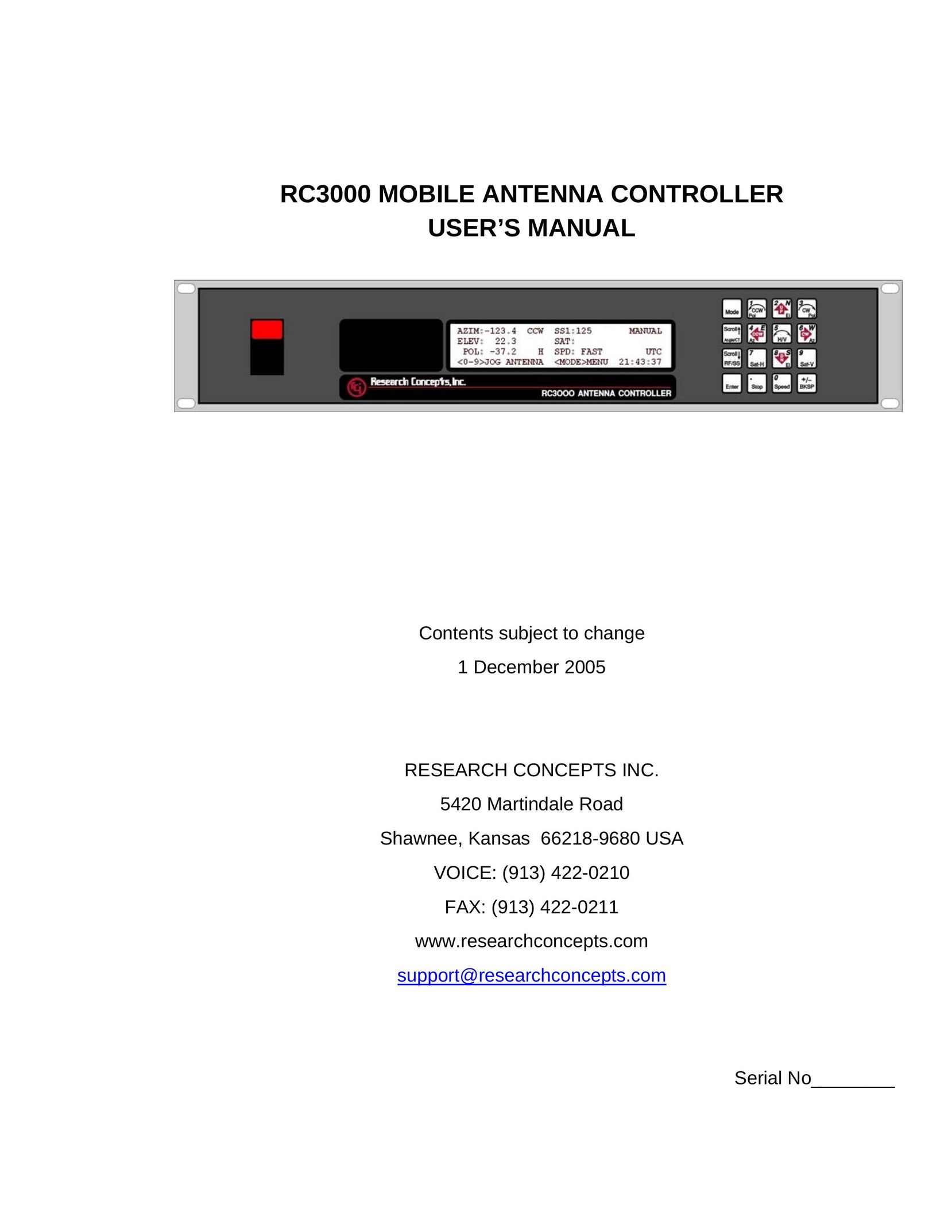 HP (Hewlett-Packard) RC3000 Stereo Amplifier User Manual