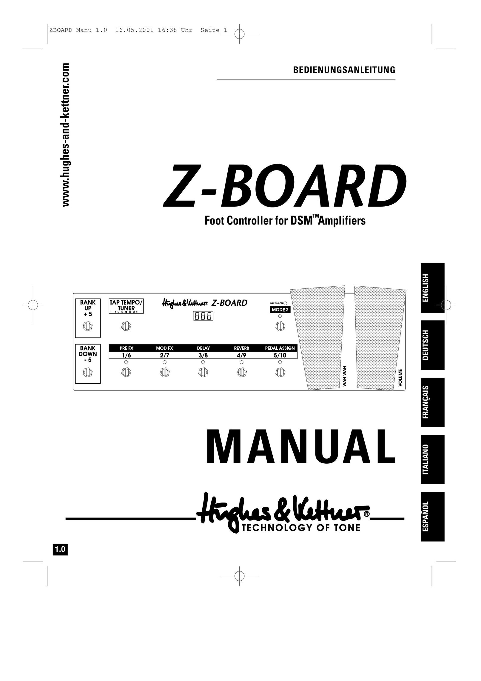 Hughes & Kettner z-board Stereo Amplifier User Manual