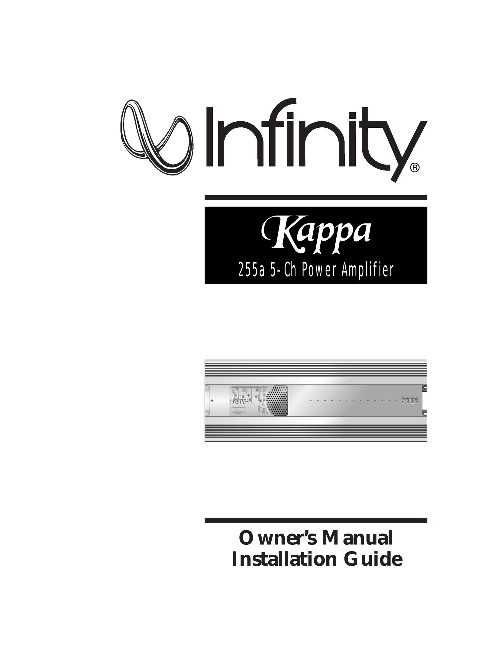 Infinity 255a Stereo Amplifier User Manual
