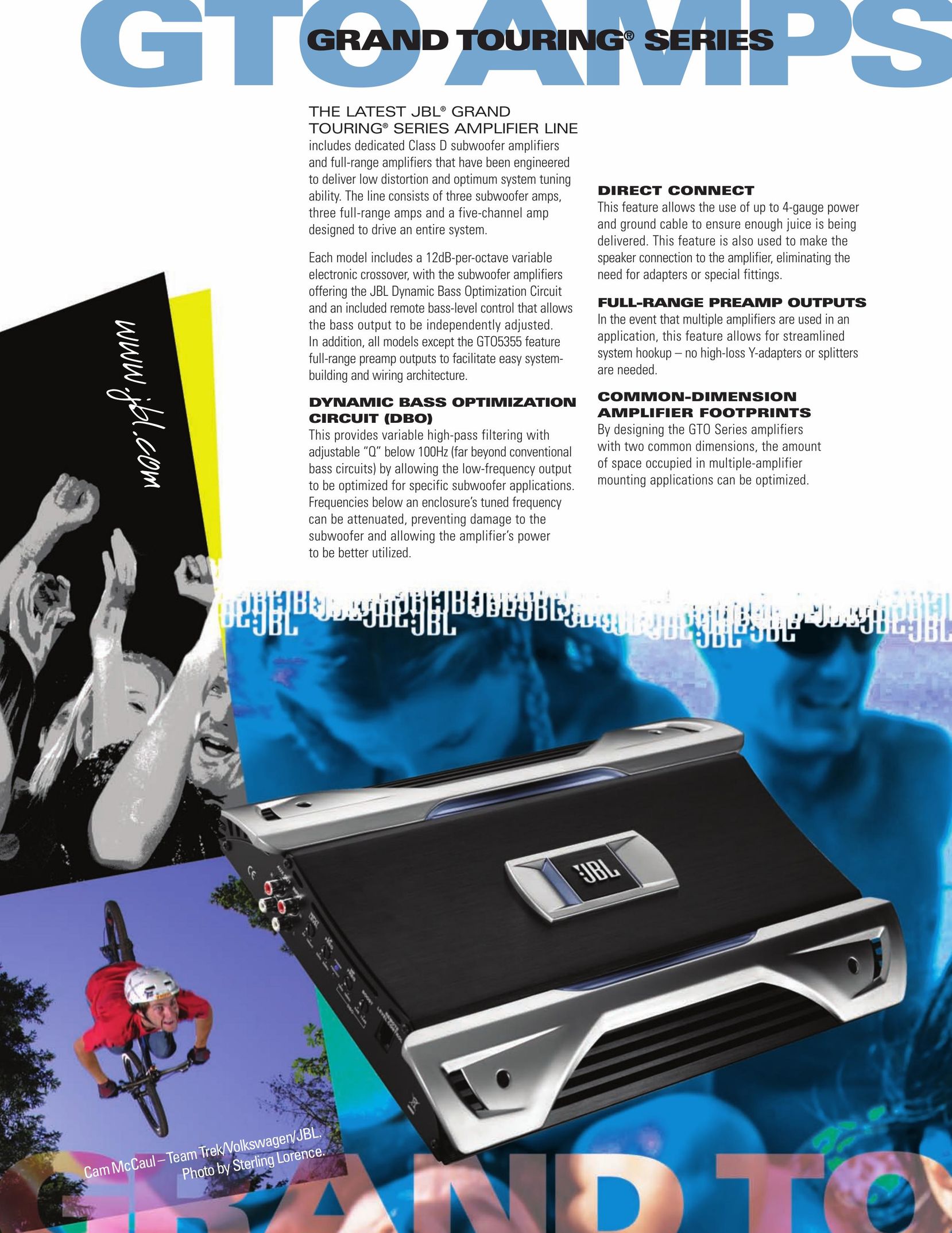 JBL GTS Stereo Amplifier User Manual