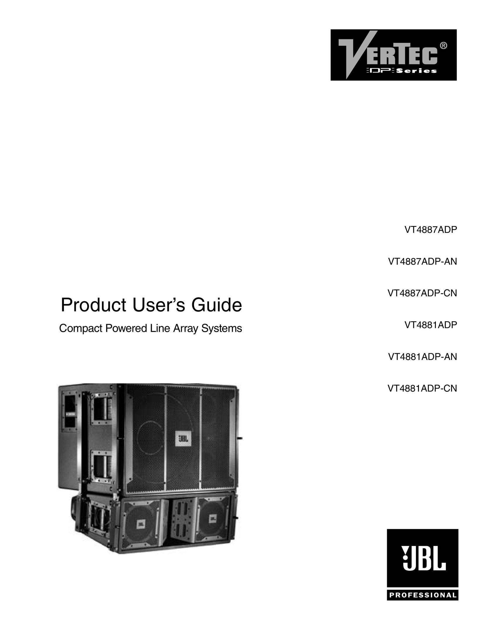 JBL Professional VT4881ADP-AN Stereo Amplifier User Manual
