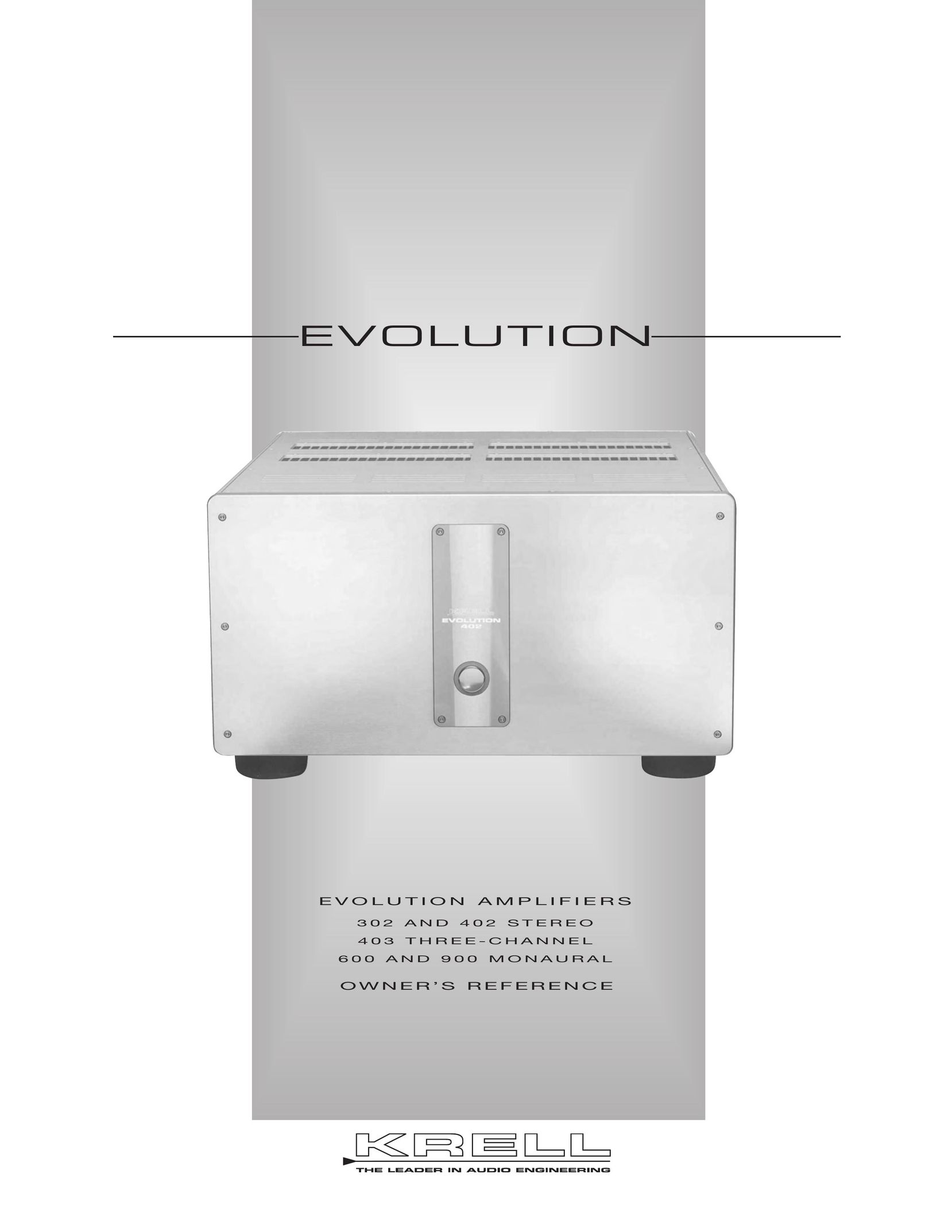 Krell Industries Evolution Stereo Amplifier User Manual