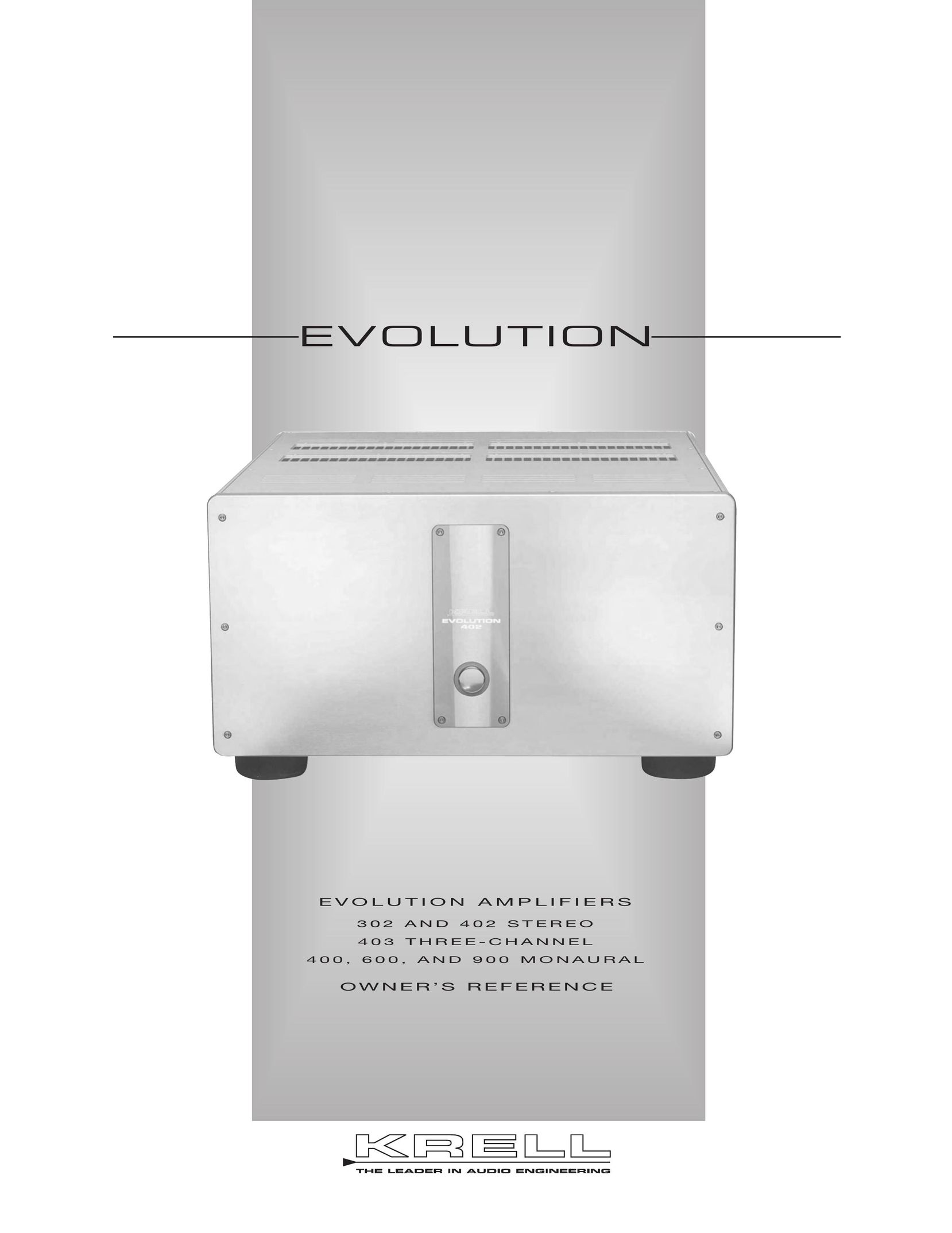 Krell Industries Evolution 600 Stereo Amplifier User Manual