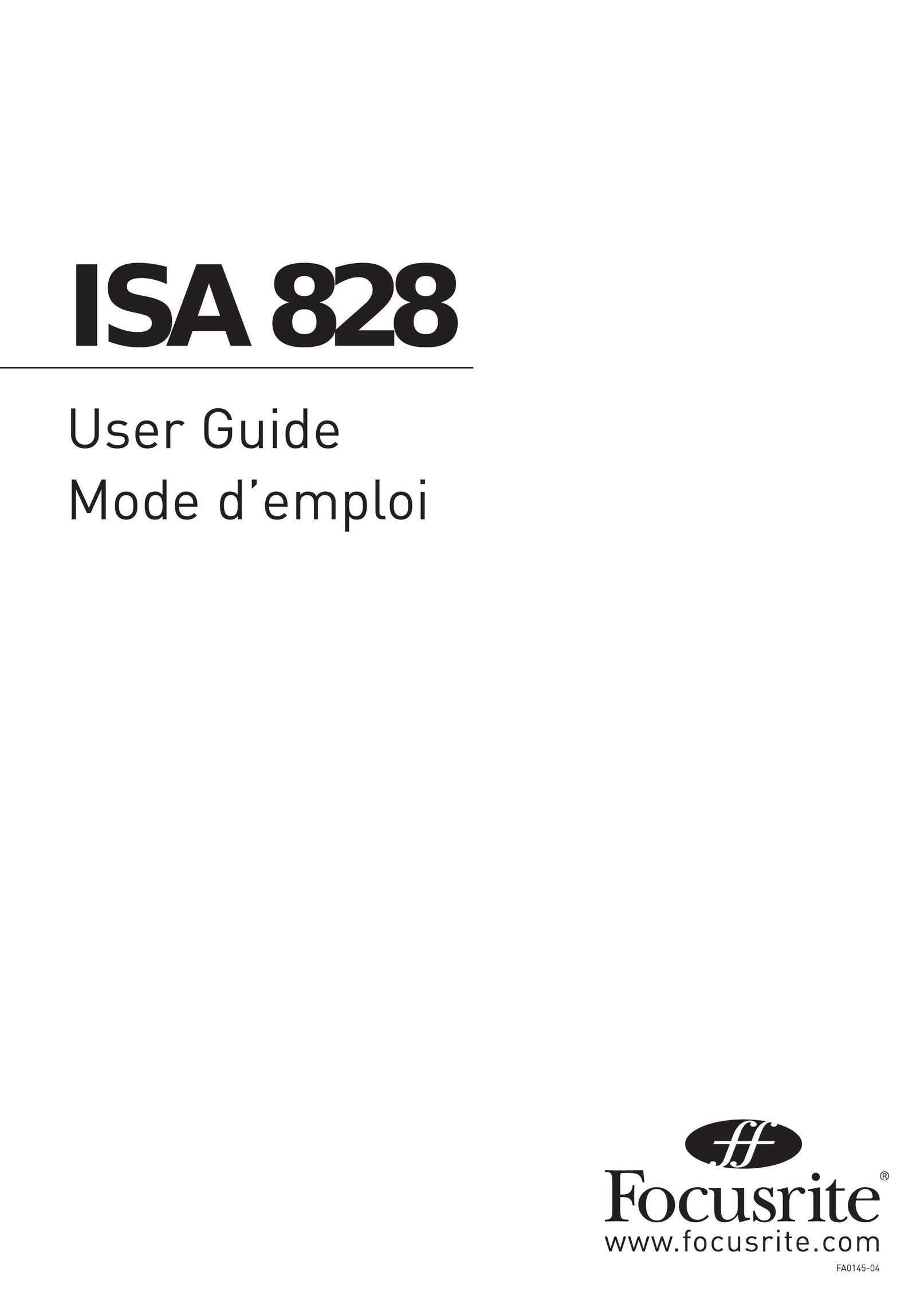 Legend Audio ISA 828 Stereo Amplifier User Manual