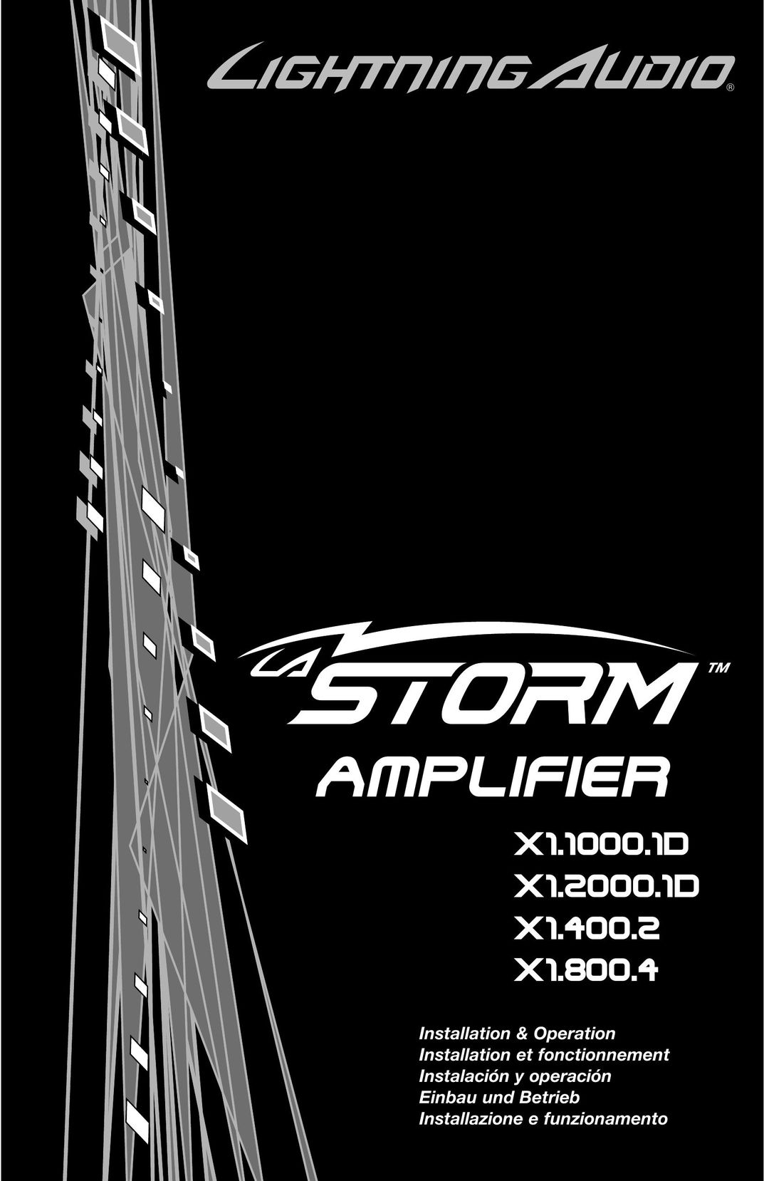 Lightning Audio X1.1000.1D Stereo Amplifier User Manual