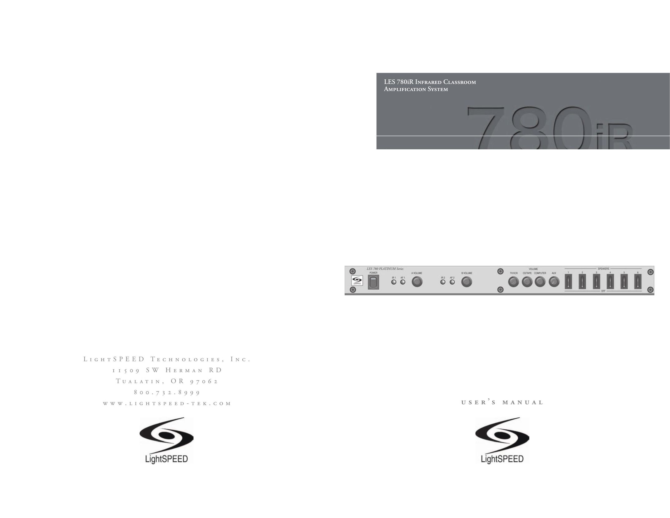 LightSpeed Technologies 780iR Stereo Amplifier User Manual