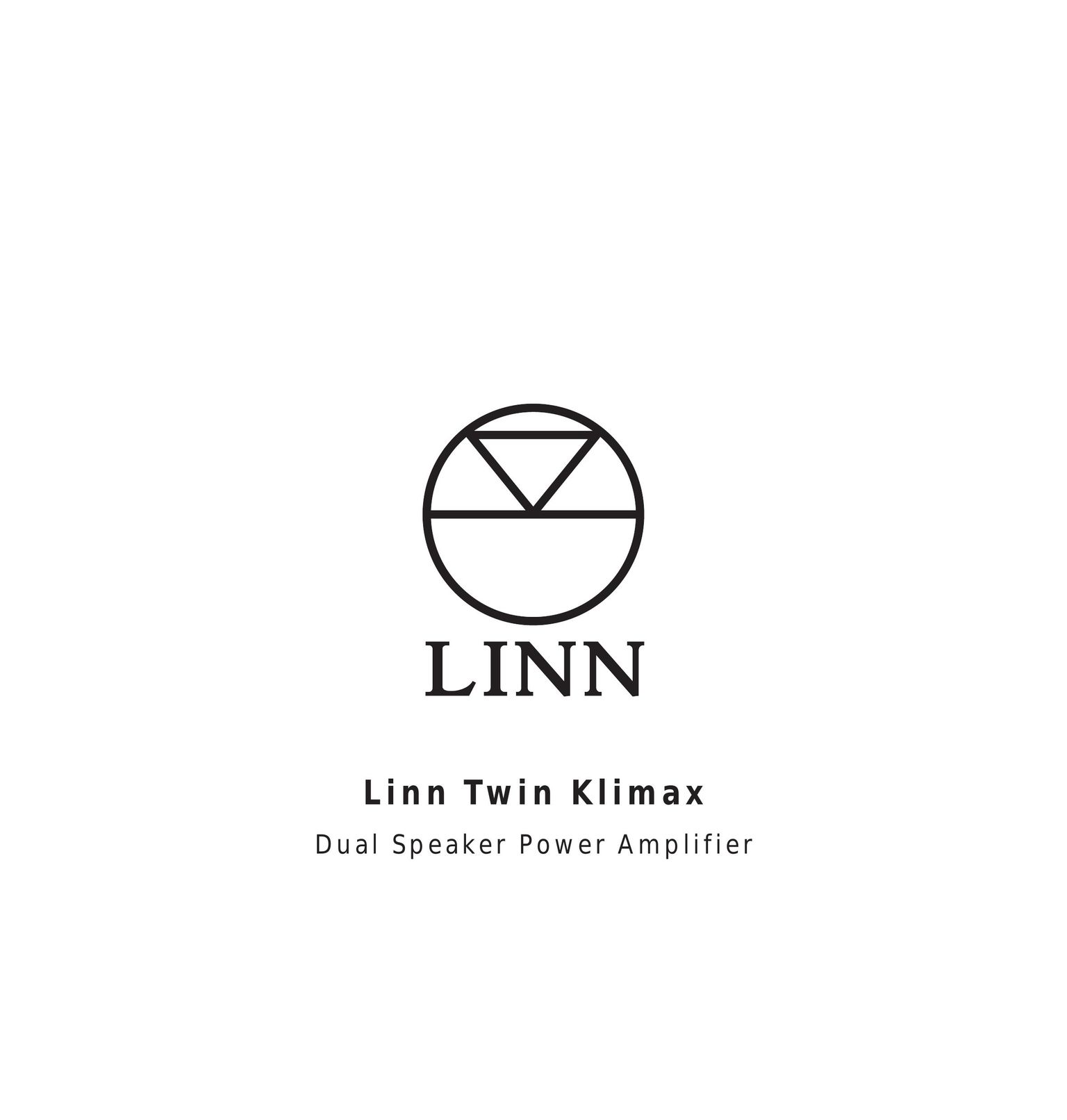 Linn Twin Klimax Stereo Amplifier User Manual