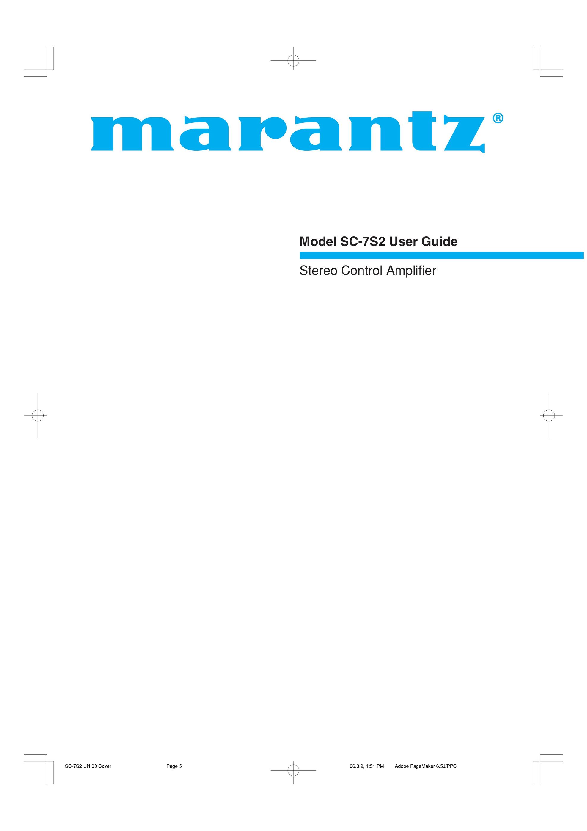 Marantz SC-7S2 Stereo Amplifier User Manual