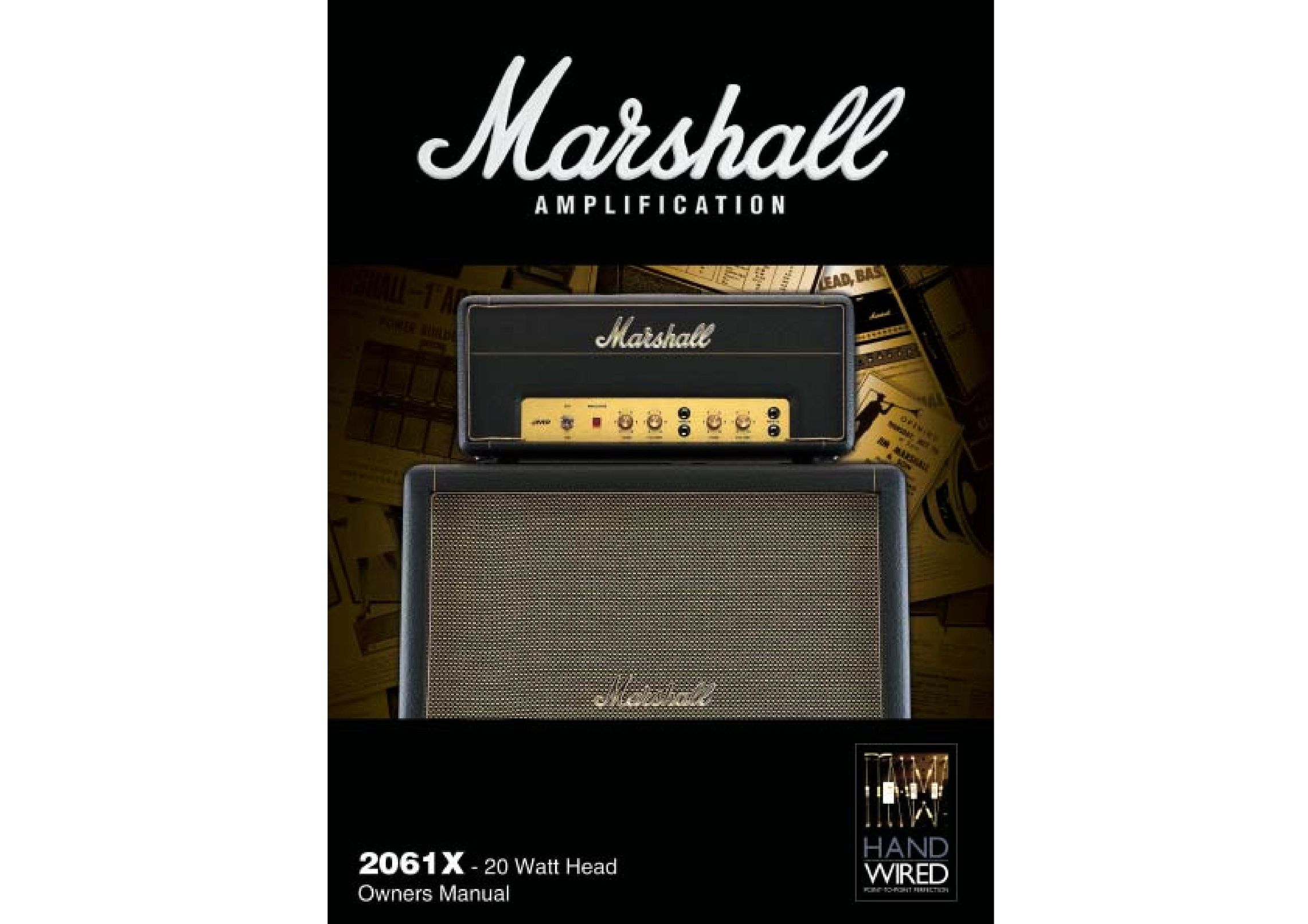 Marshall Amplification 2061X Stereo Amplifier User Manual
