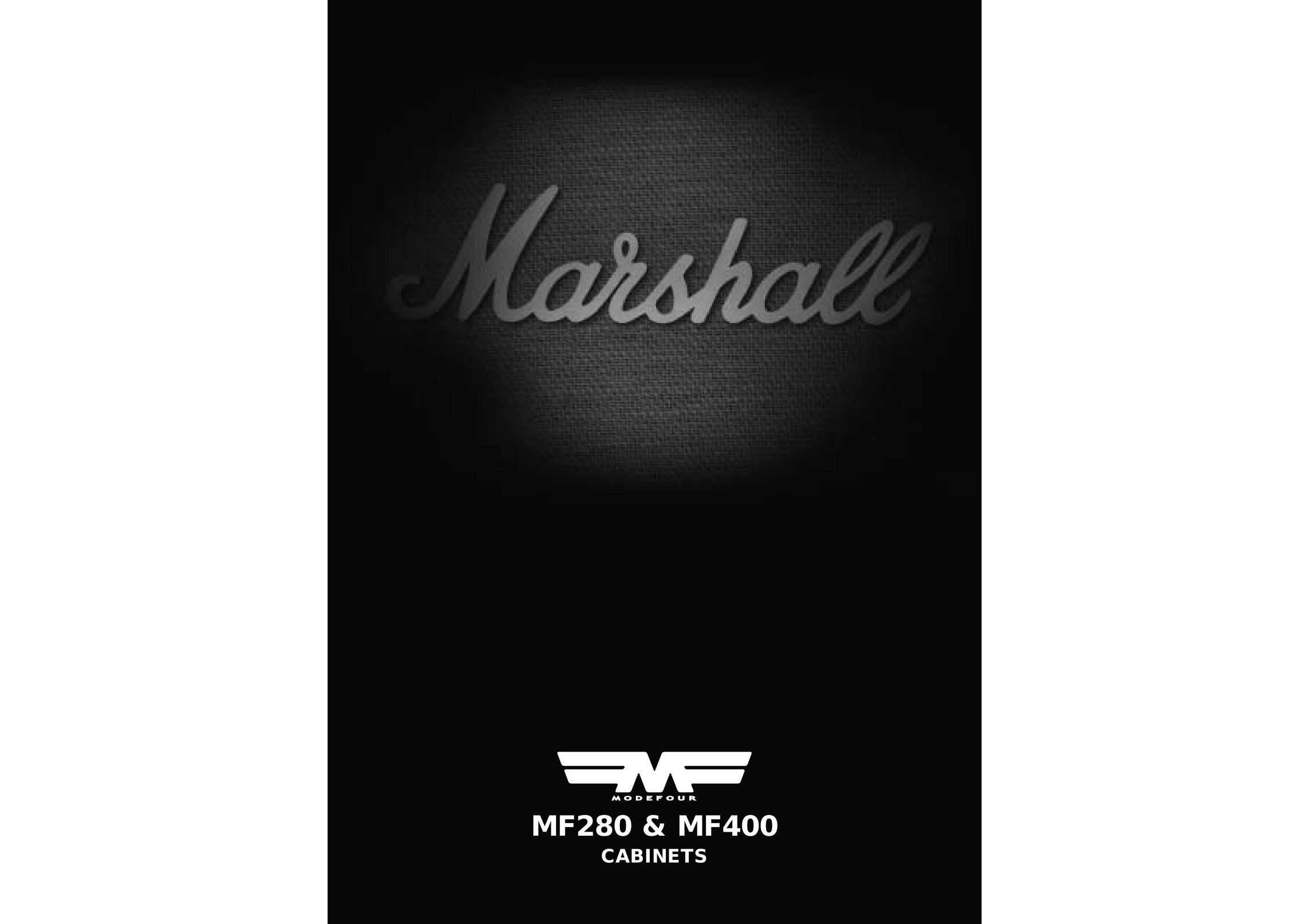 Marshall Amplification MF280 Stereo Amplifier User Manual