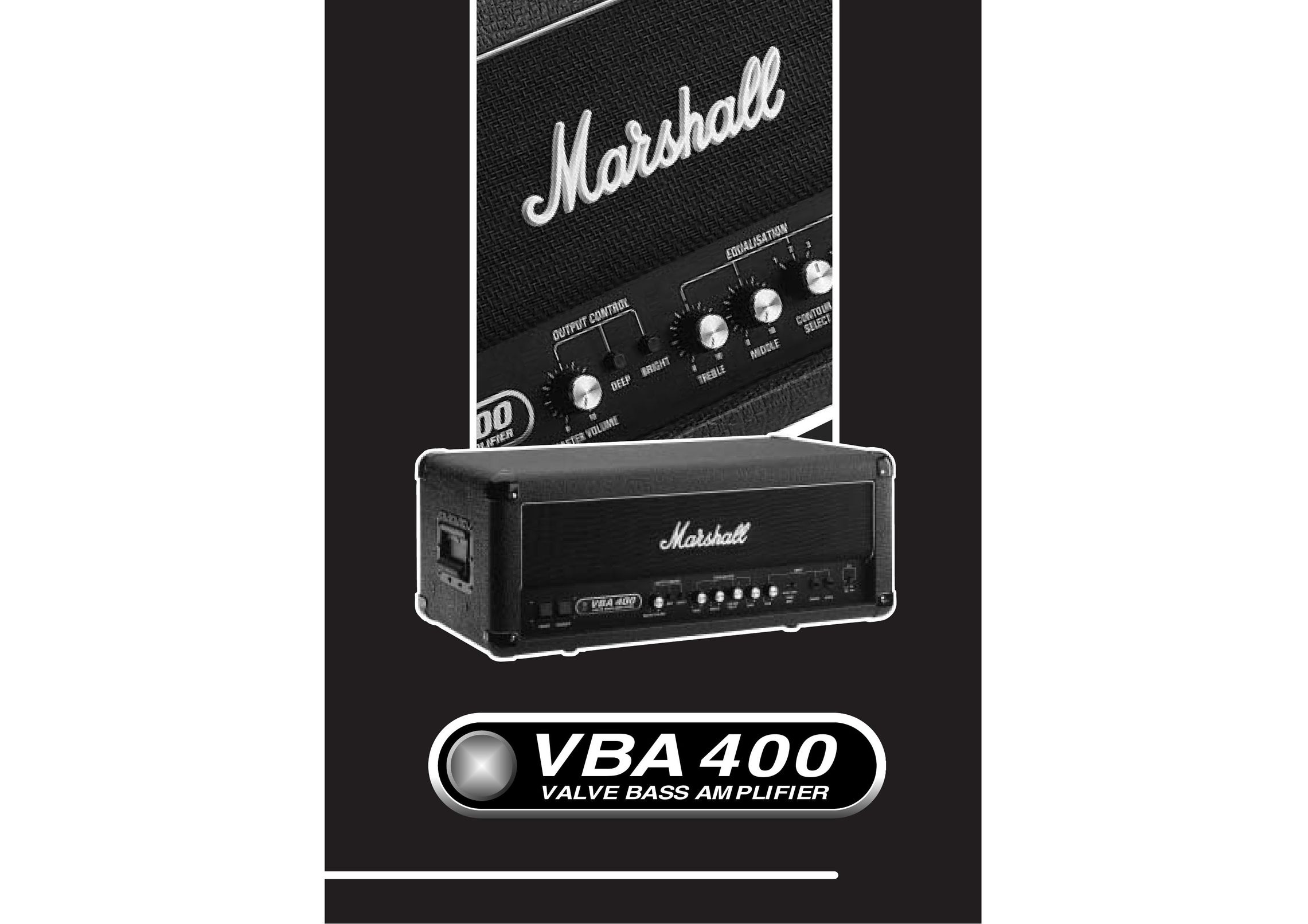 Marshall Amplification VBA400 Stereo Amplifier User Manual
