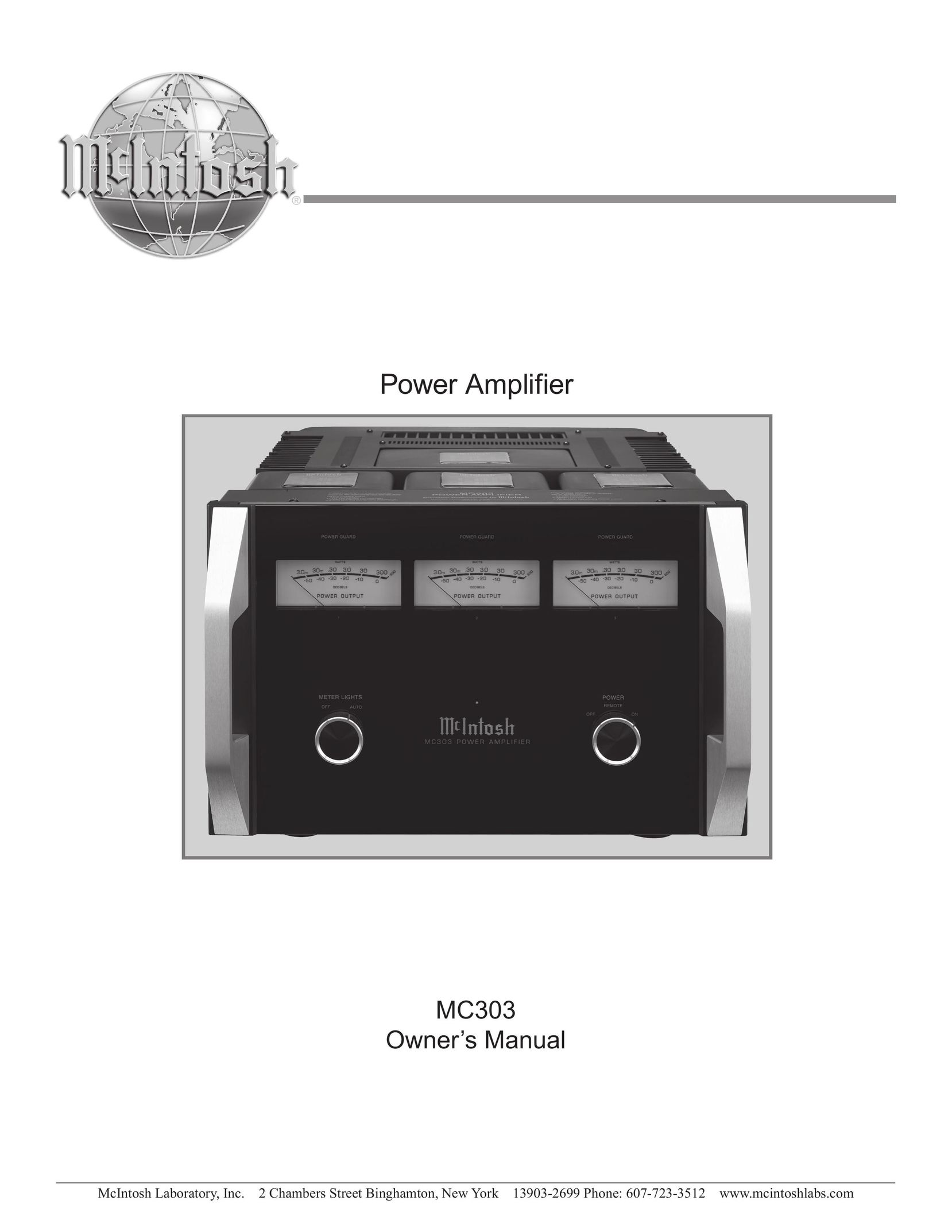 McIntosh MC303 Stereo Amplifier User Manual